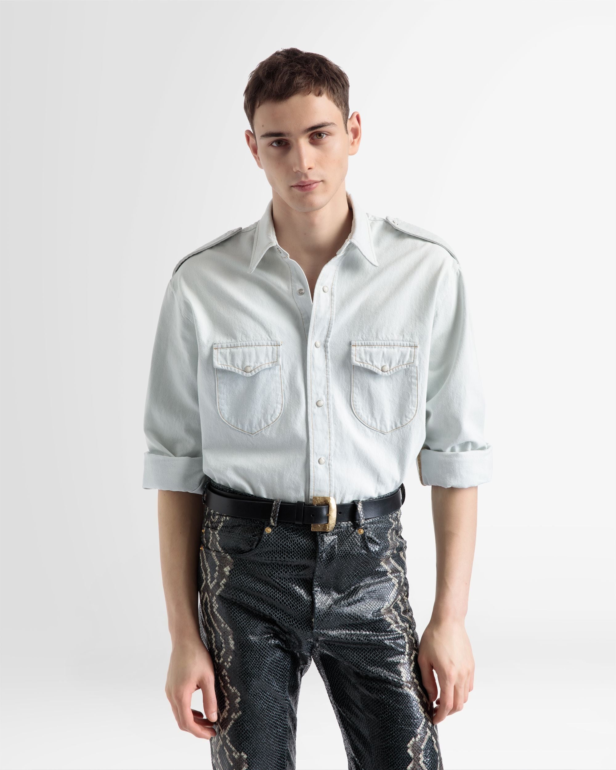Camicia A Manica Lunga In Cotone - Uomo - Bally - 03