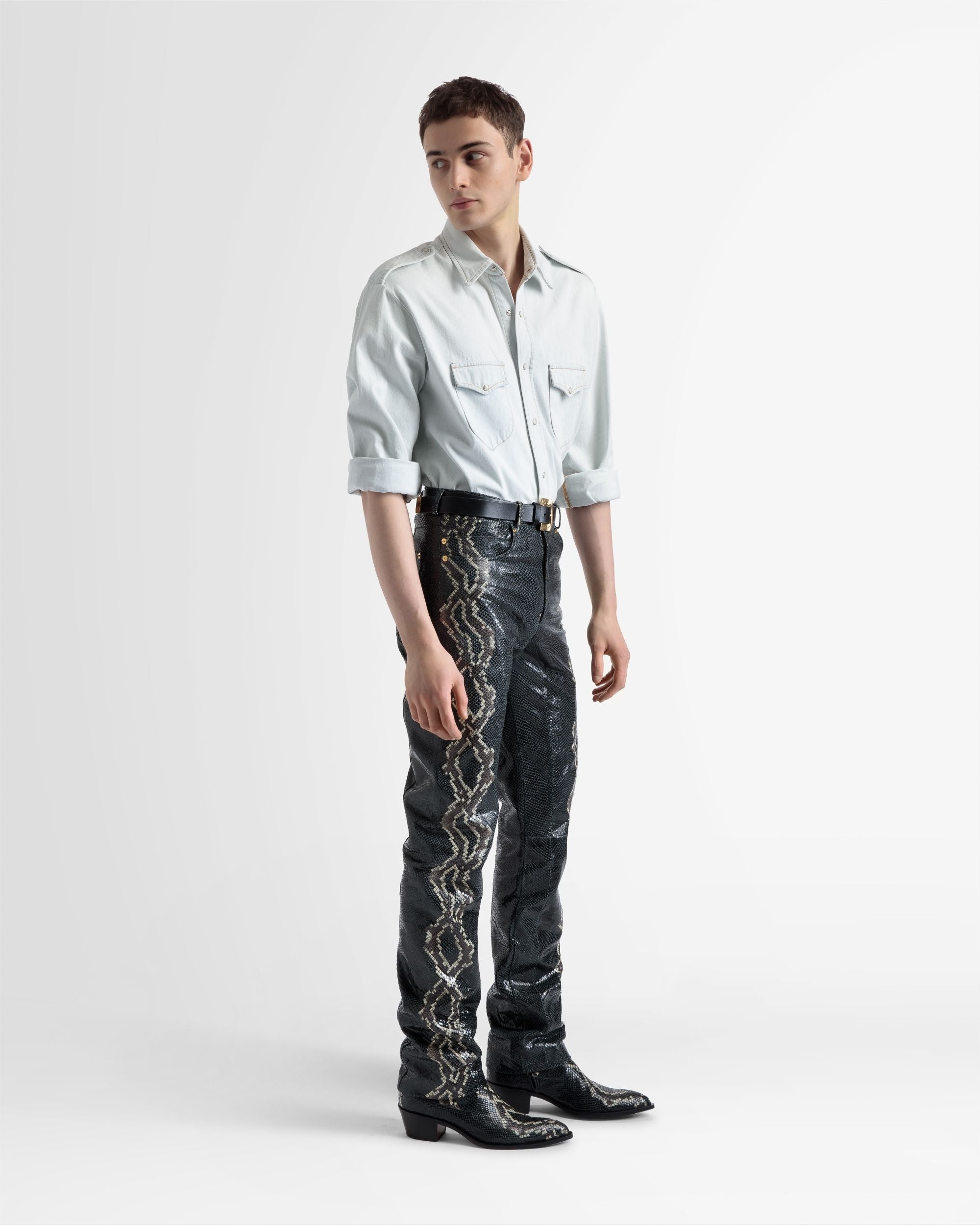 Camicia A Manica Lunga In Cotone - Uomo - Bally - 05