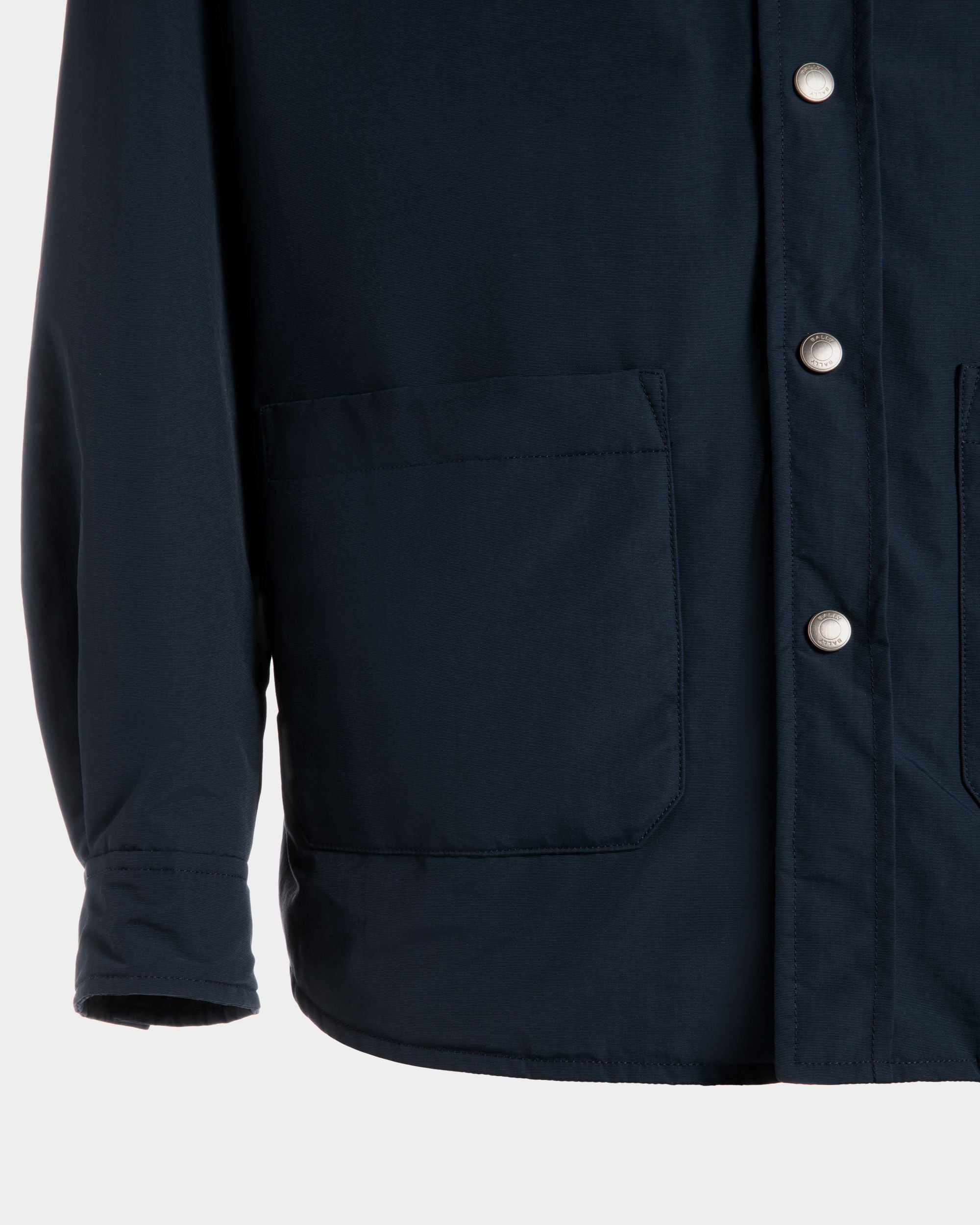 Overshirt Trapuntata In Nylon Navy Blue - Uomo - Bally - 05