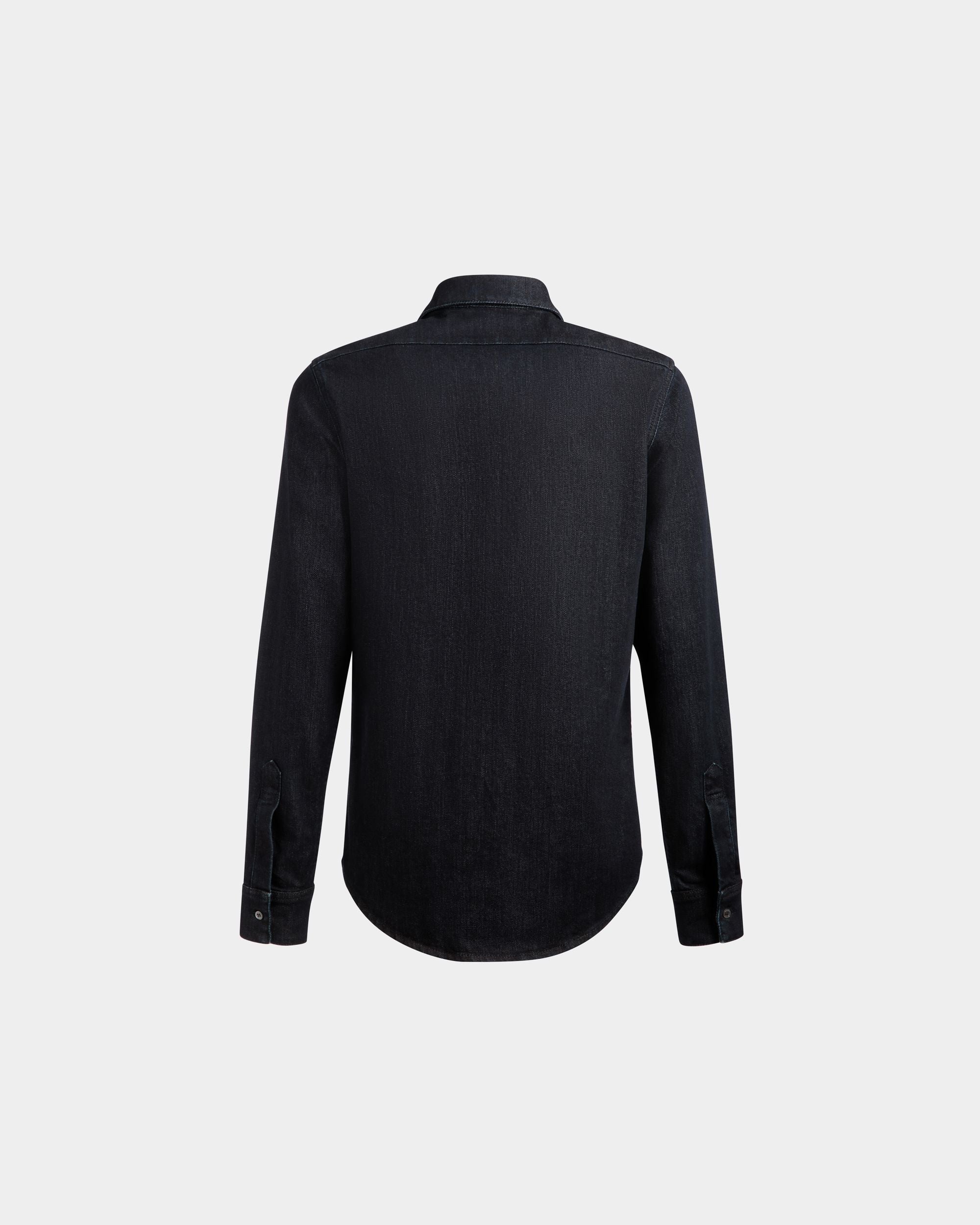 Camicia Adrien Brody Travel Collection A Maniche Lunghe In Misto Cotone Navy Blue - Uomo - Bally - 09
