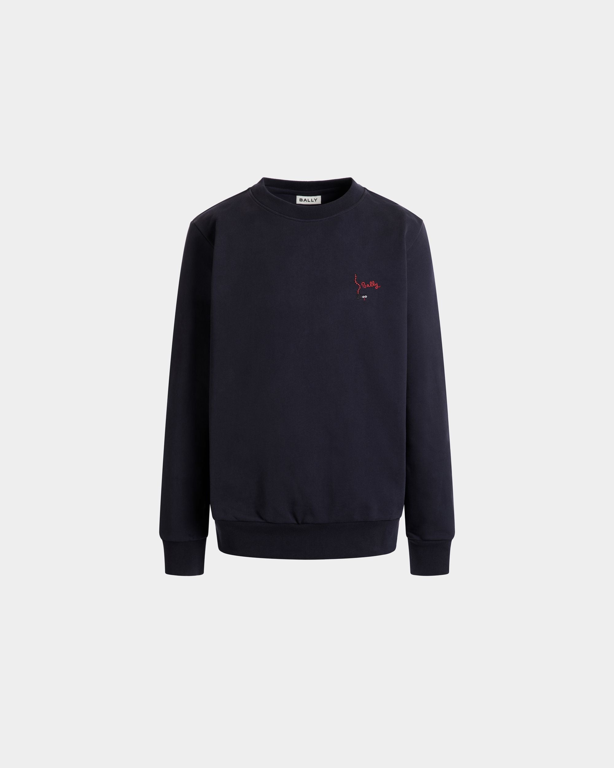 Felpa Girocollo In Cotone Navy Blue - Uomo - Bally - 01