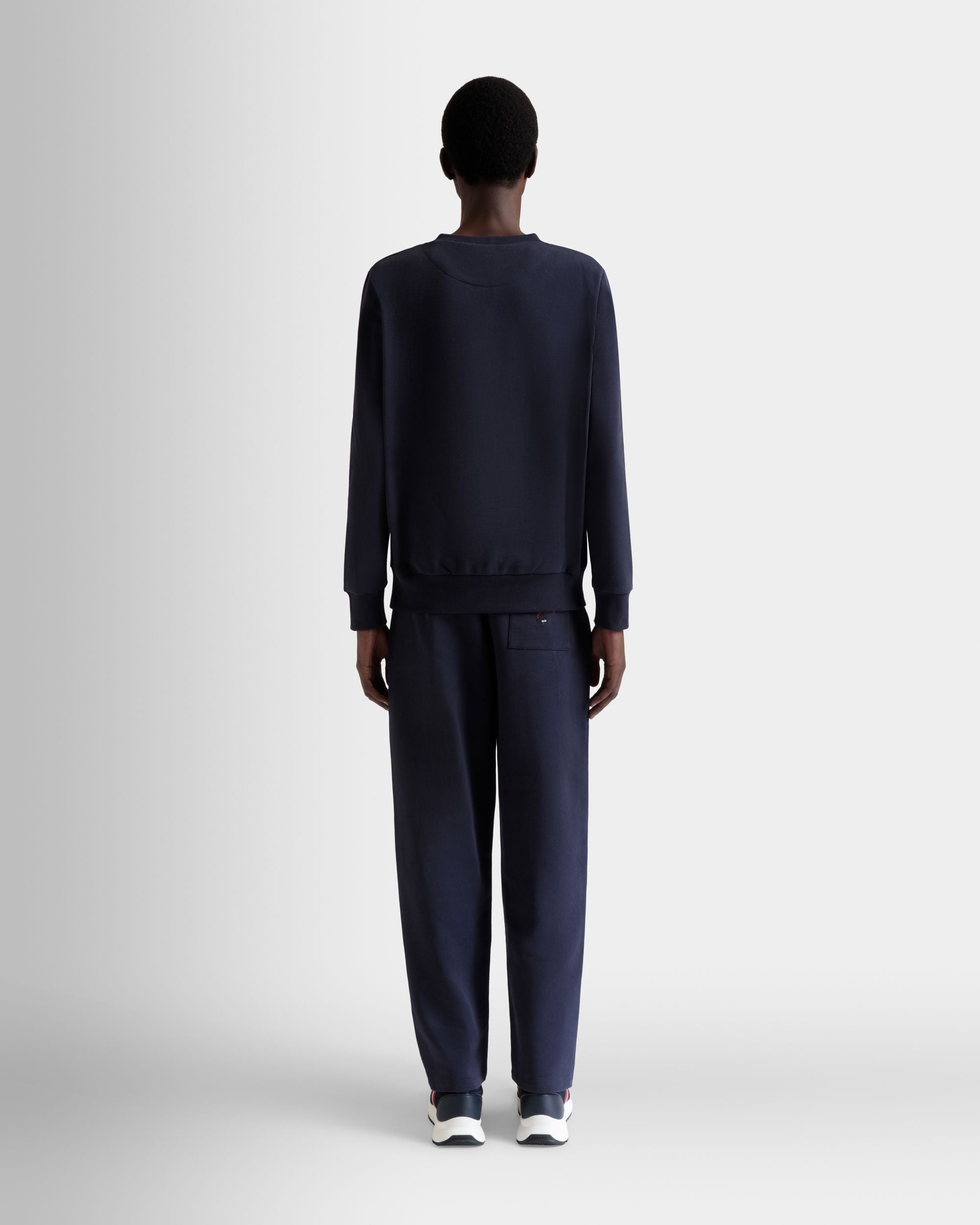 Felpa Girocollo In Cotone Navy Blue - Uomo - Bally - 06