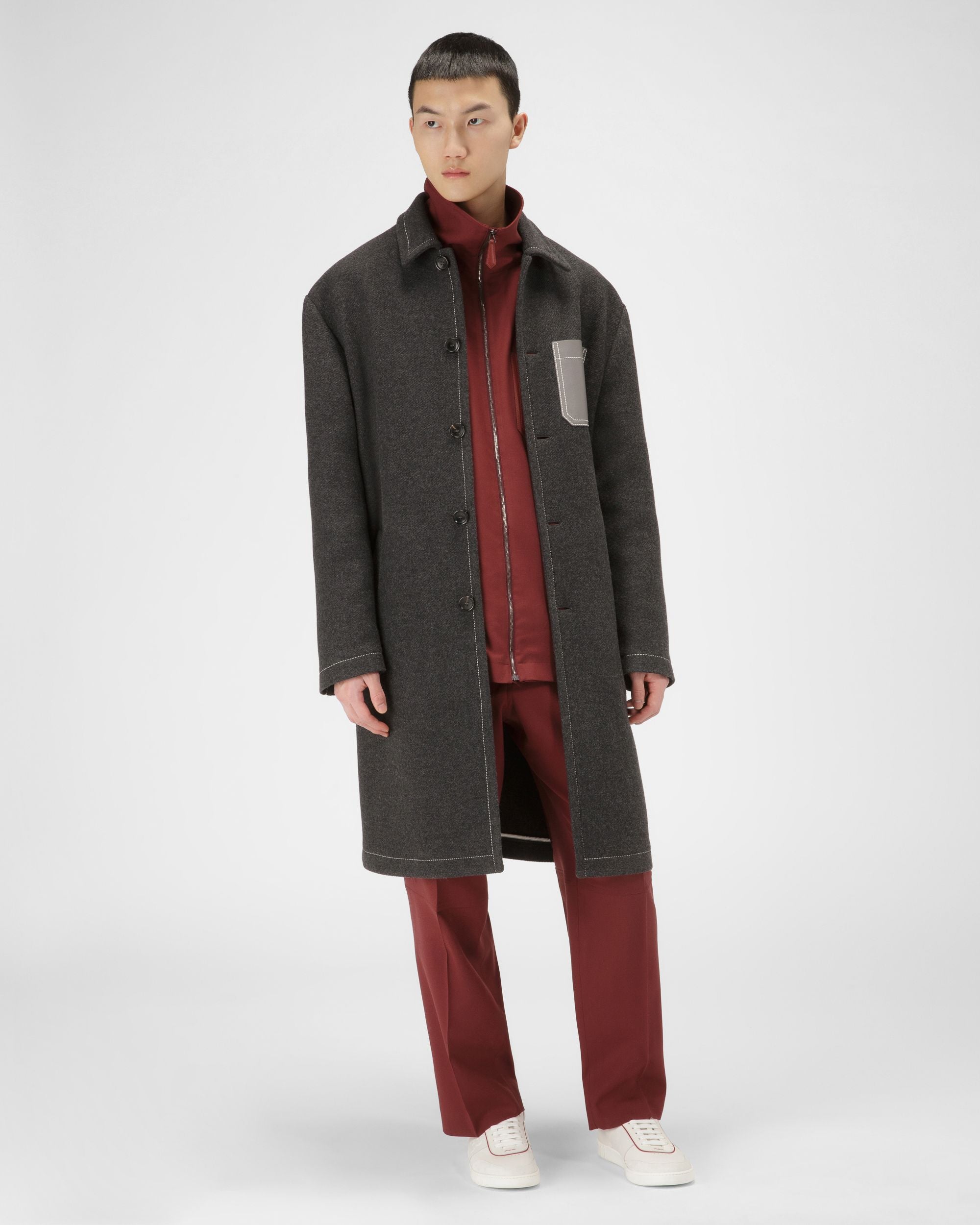 Wallys Sneakers In Pelle E Camoscio Bianco E Rosso - Uomo - Bally - 03