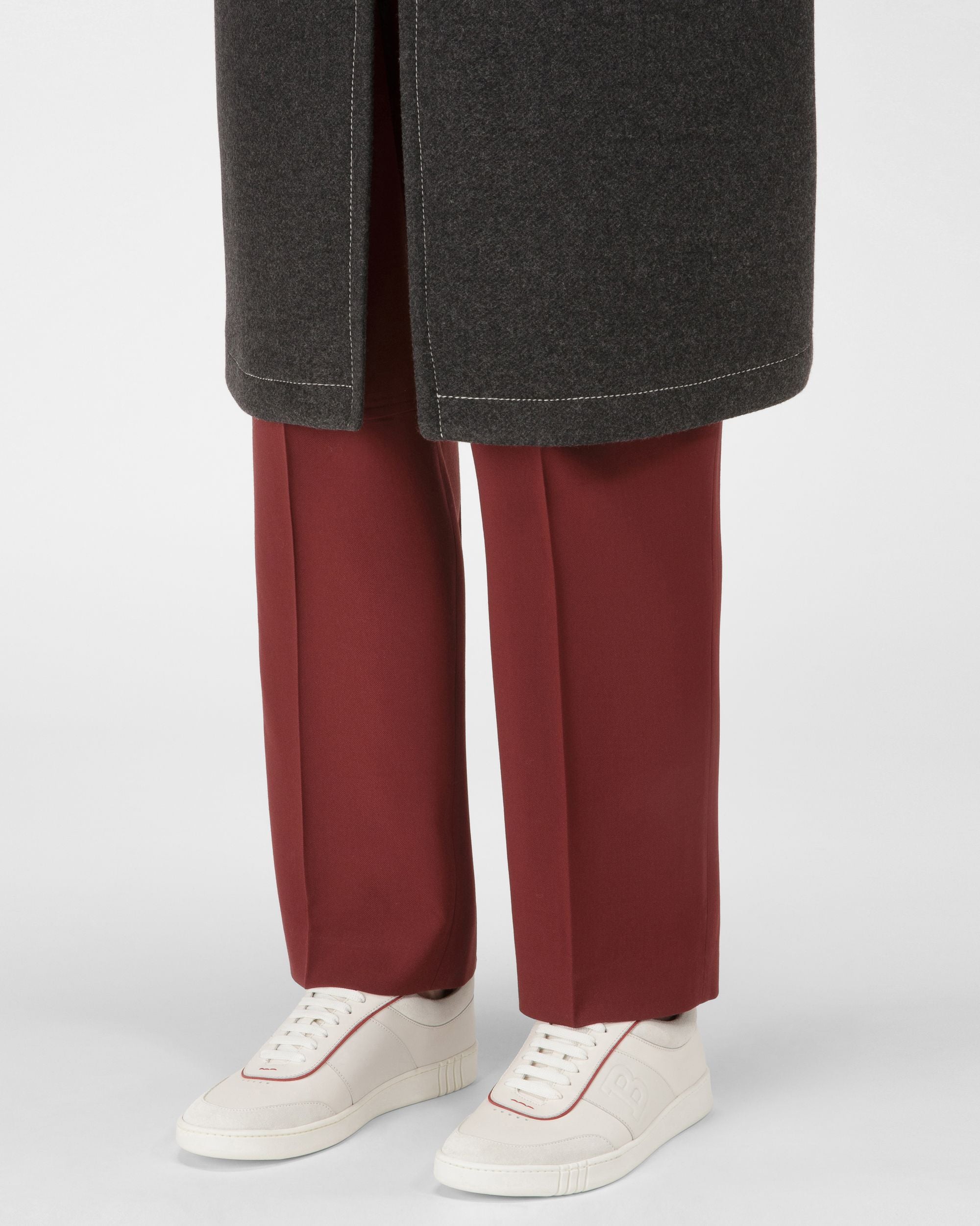 Wallys Sneakers In Pelle E Camoscio Bianco E Rosso - Uomo - Bally - 07