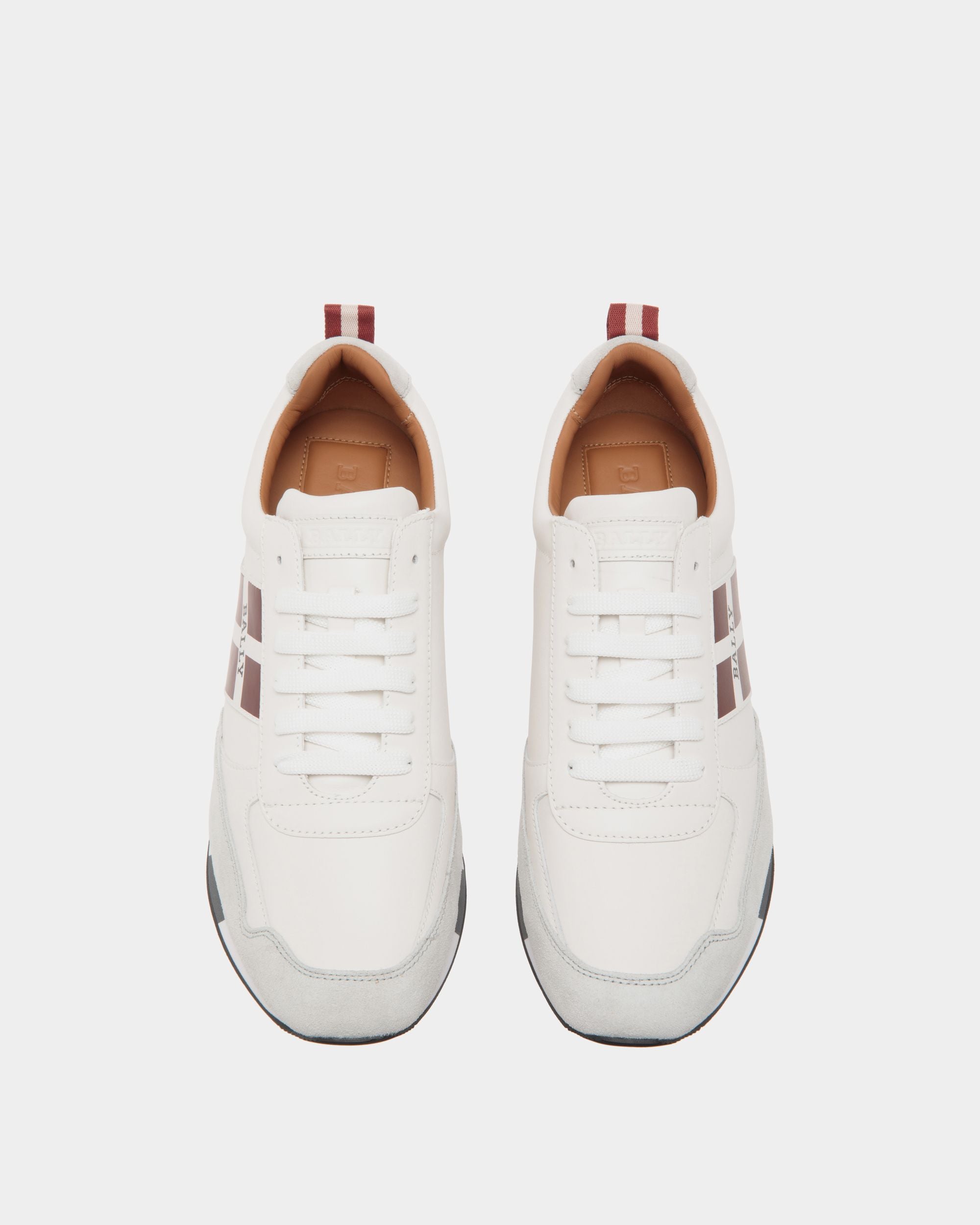 Sneaker In Pelle Bianca - Uomo - Bally - 04