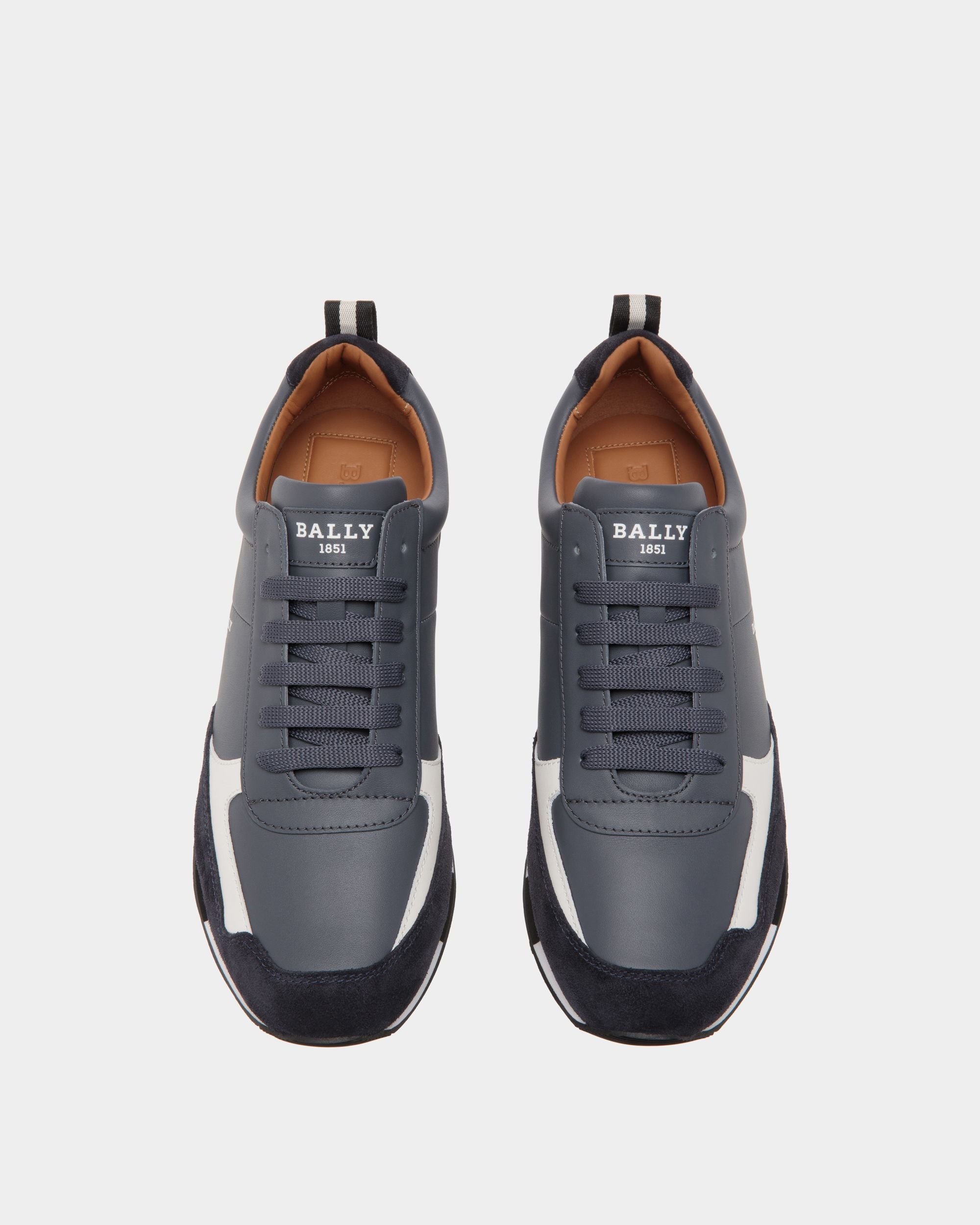 Sneaker In Grey Leather - Uomo - Bally - 04