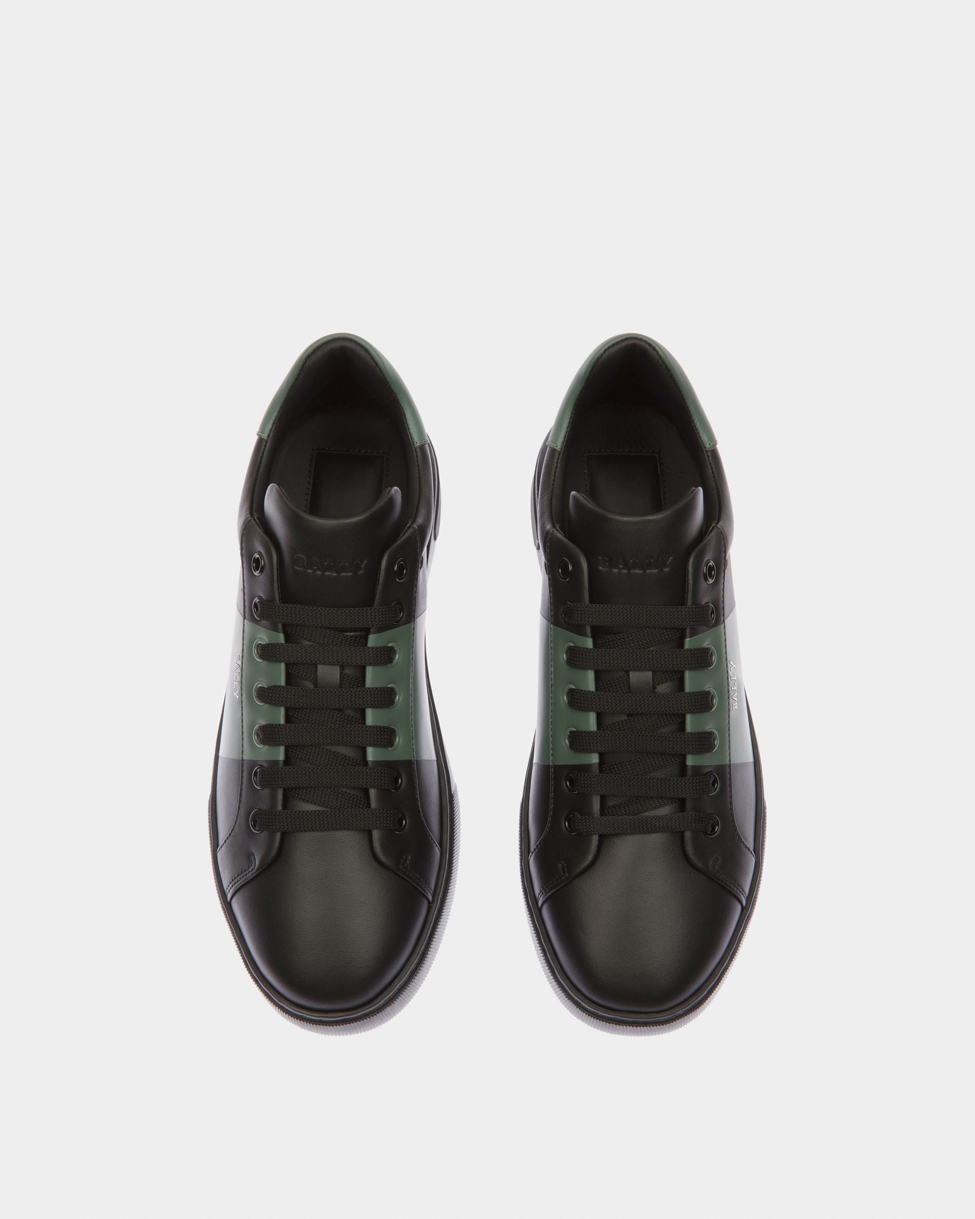 Mitty Sneaker In Pelle Nera E Verde - Uomo - Bally - 02