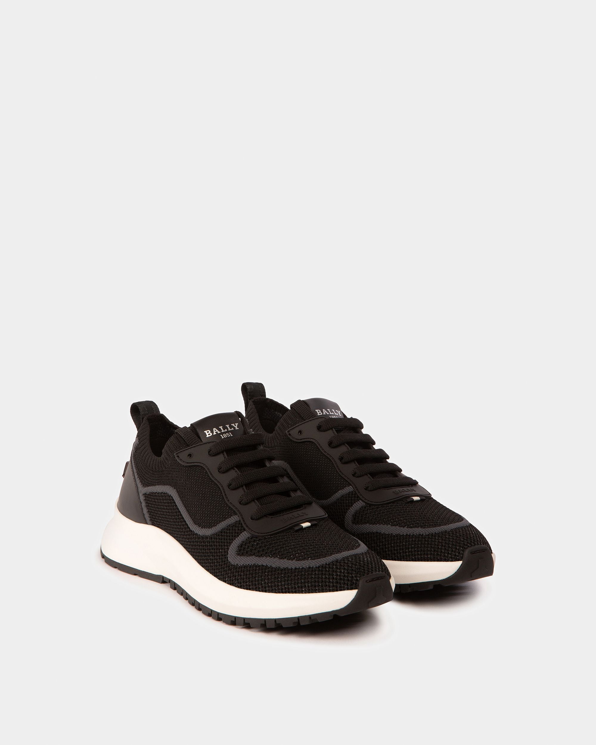 Davyn Sneaker In Pelle E Mesh Nero - Uomo - Bally - 03