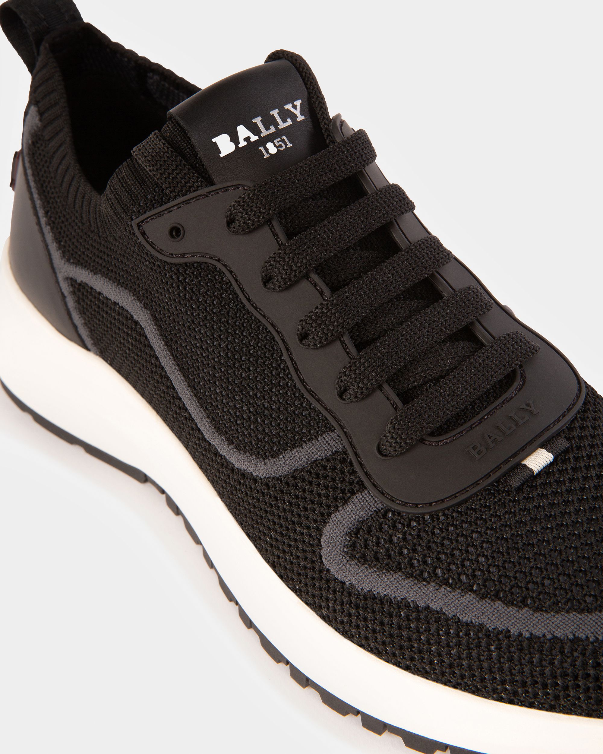 Davyn Sneaker In Pelle E Mesh Nero - Uomo - Bally - 06