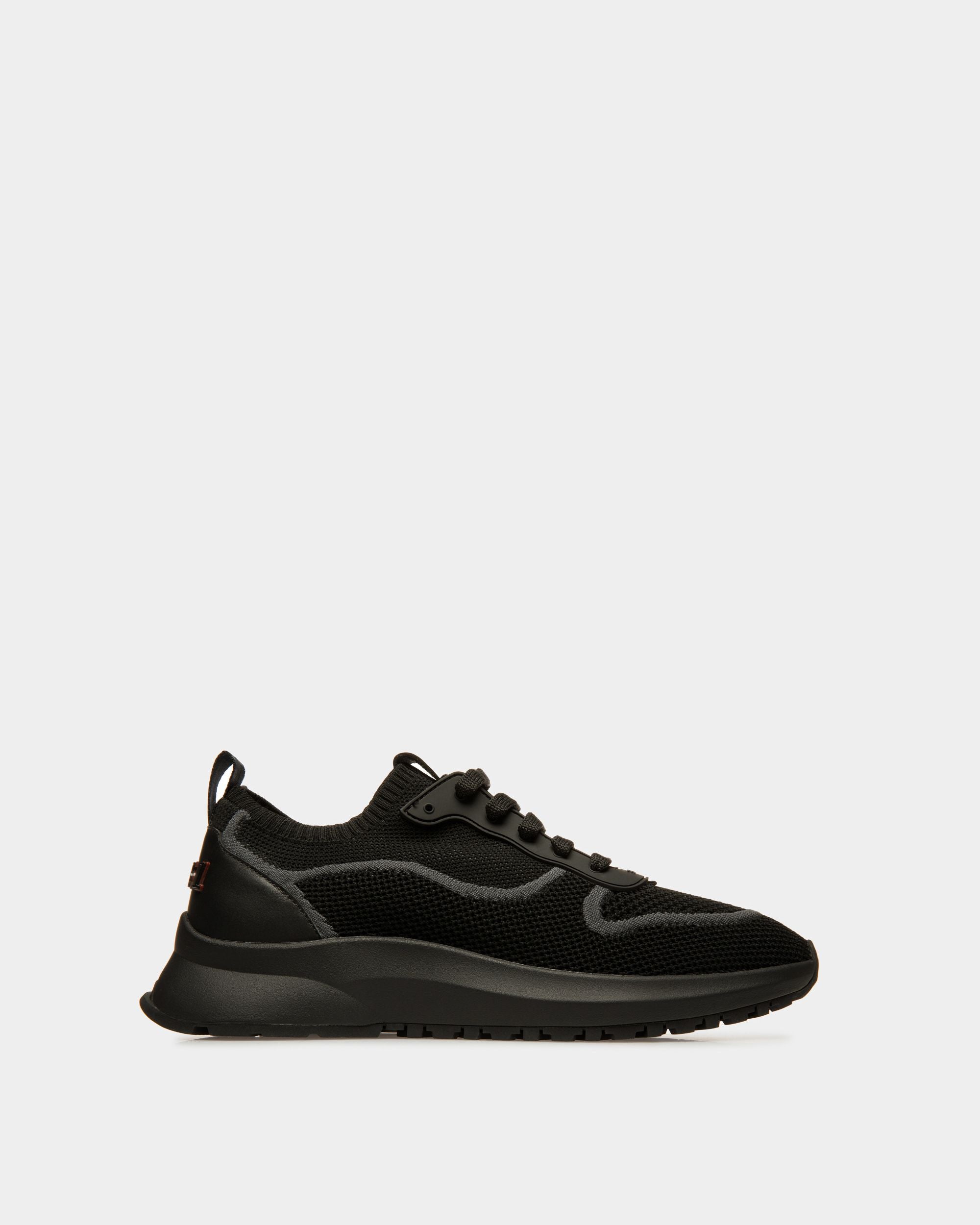 Sneaker Davyn In Mesh E Pelle Neri - Uomo - Bally - 01