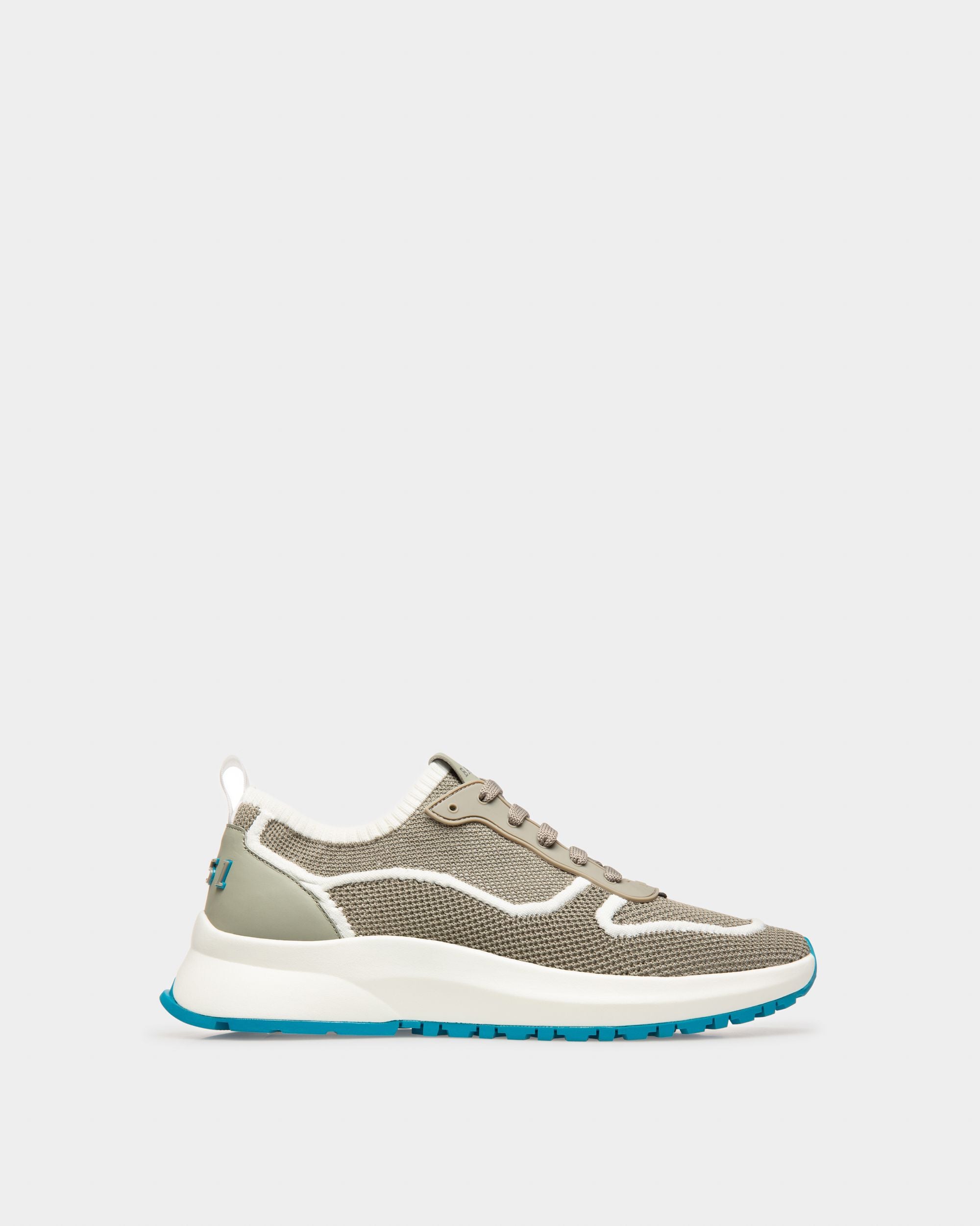 Davyn Sneaker In Mesh E Pelle Grigio E Bianco - Uomo - Bally - 01