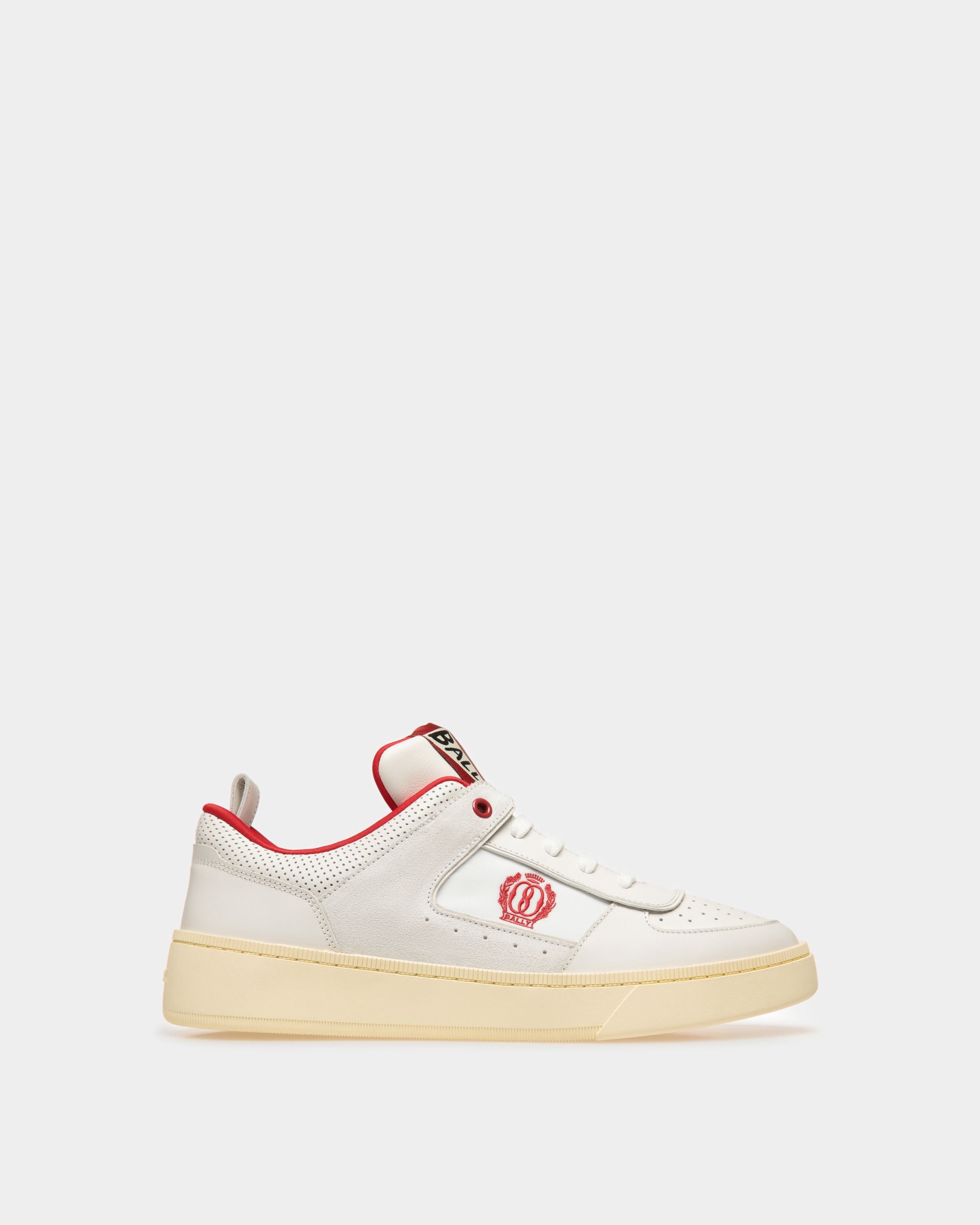 Sneaker Raise In Pelle Bianca - Uomo - Bally - 01