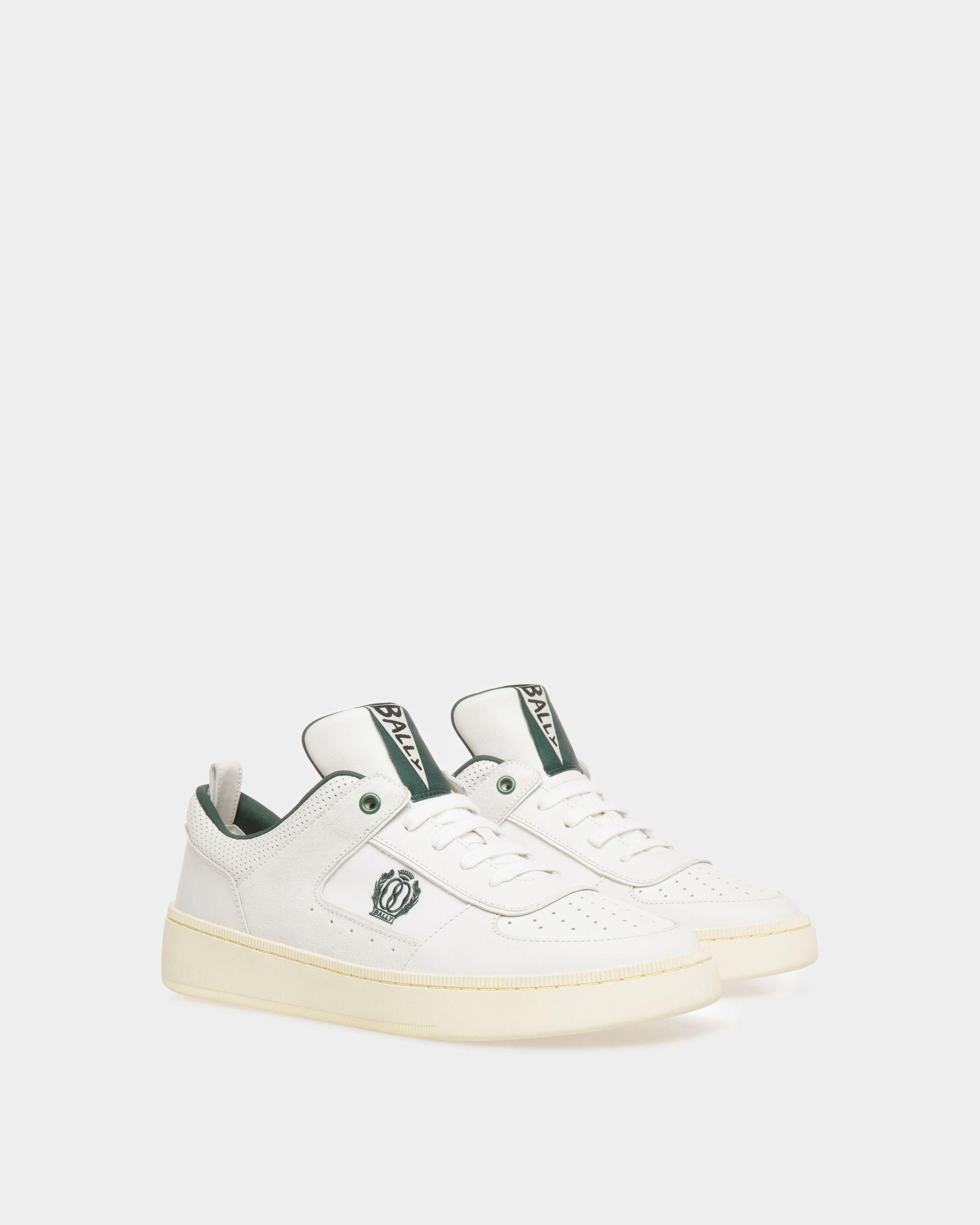 Sneaker Raise In Pelle Bianca - Uomo - Bally - 02