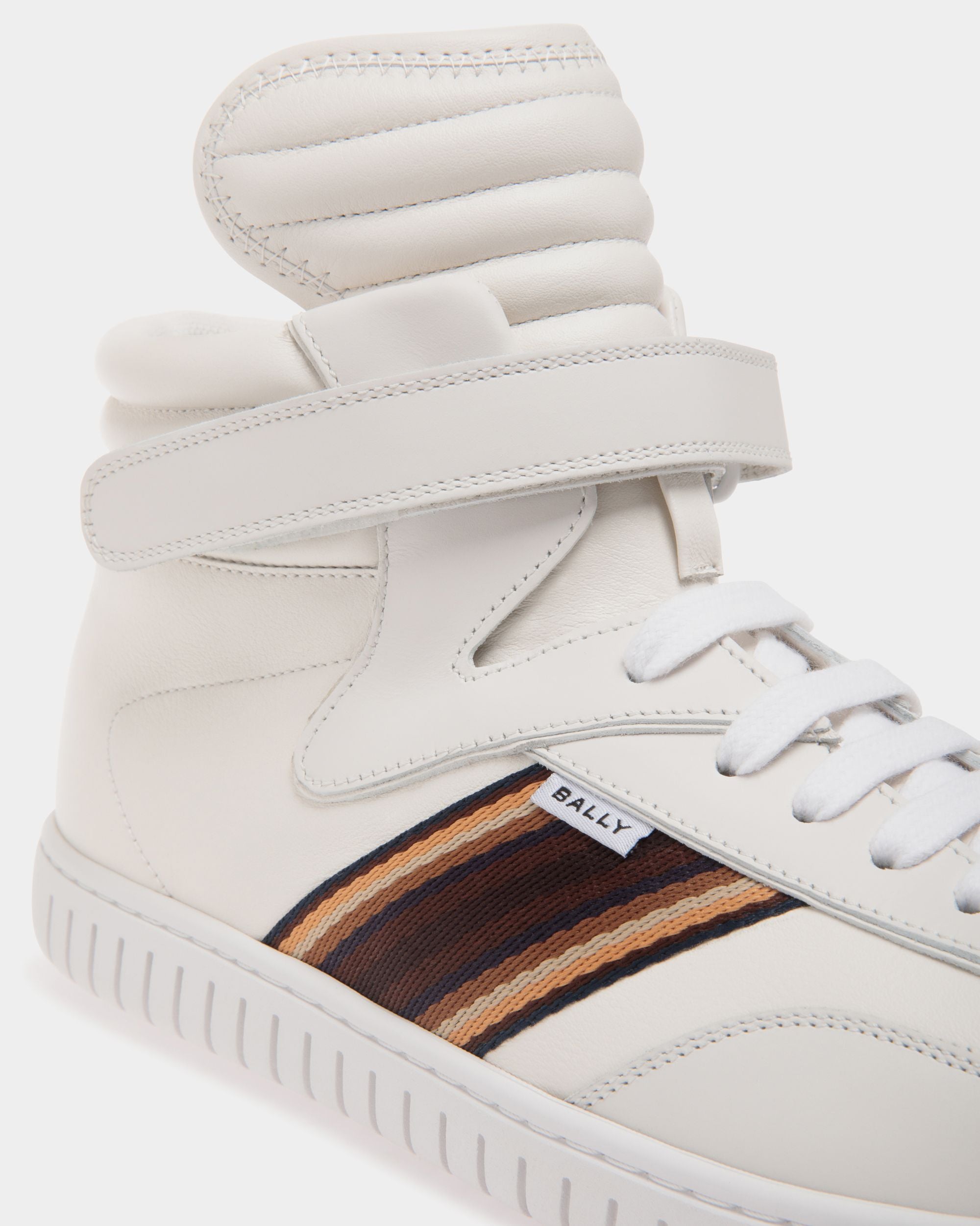 Player Sneaker In White Leather - Uomo - Bally - 05
