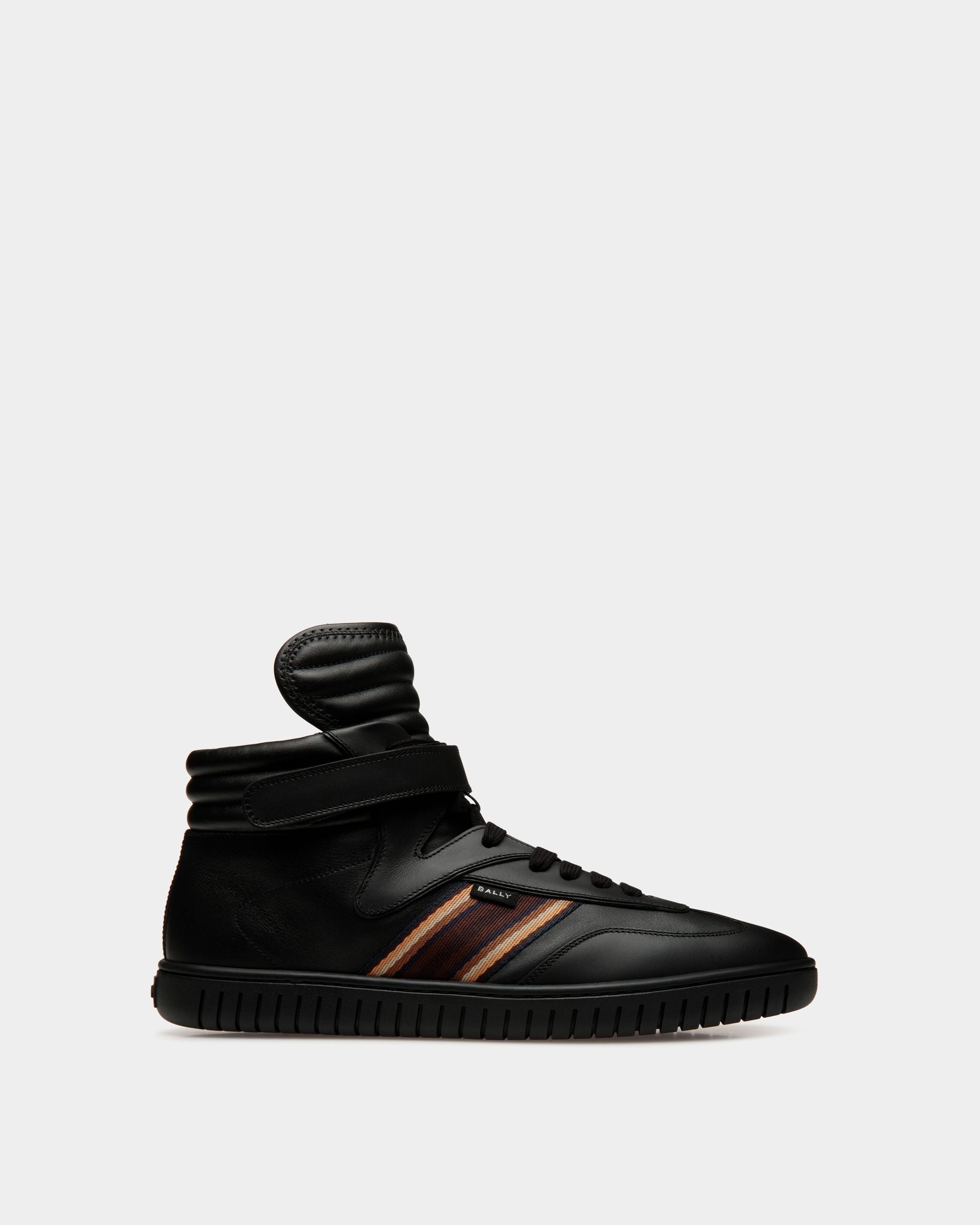 Player Sneaker In Black Leather - Uomo - Bally - 01