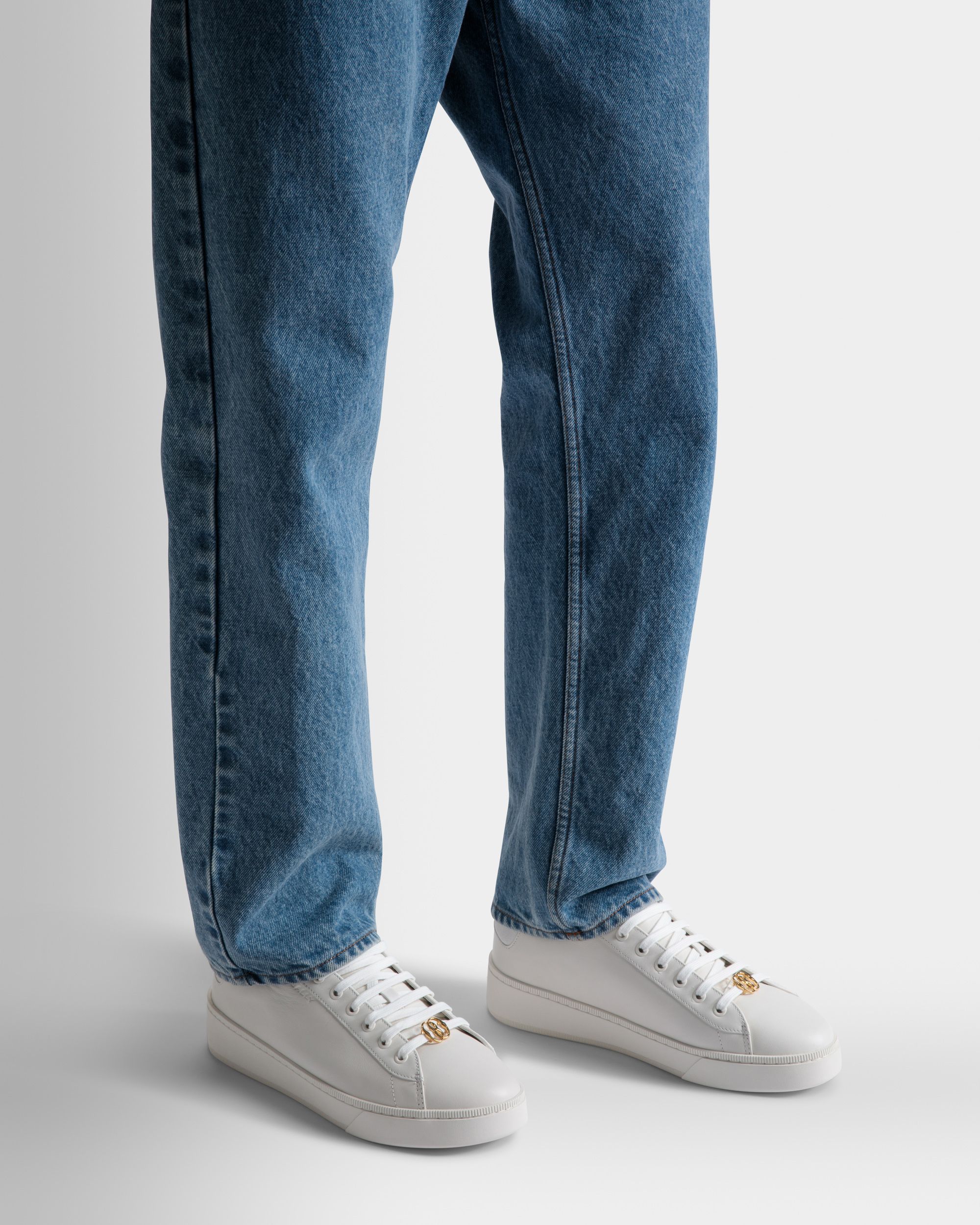 Sneaker Raise In Pelle Bianca - Uomo - Bally - 02