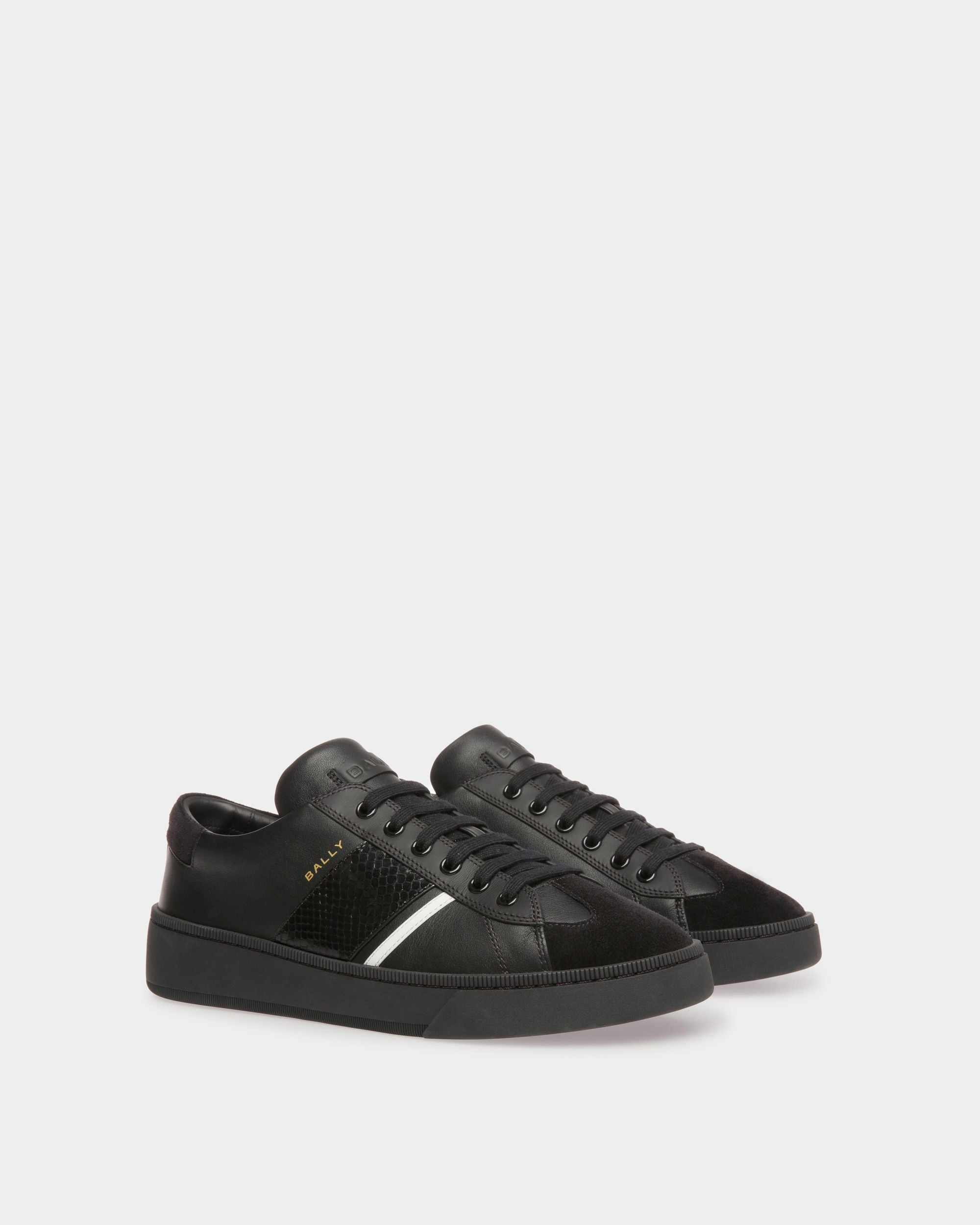Sneaker Raise In Pelle Nera - Uomo - Bally - 02