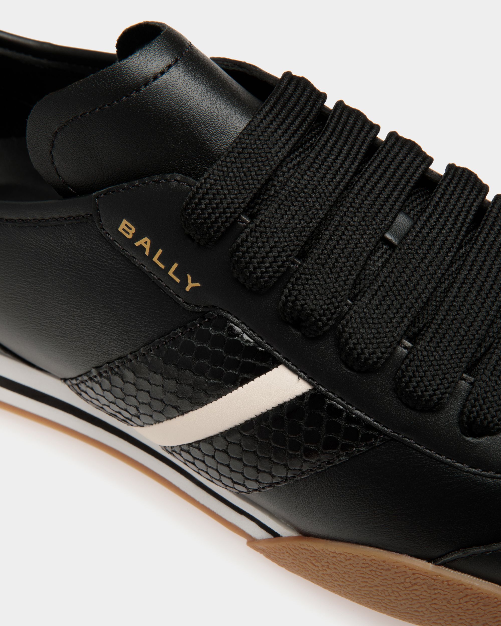 Sussex Sneaker In Black Leather - Uomo - Bally - 05