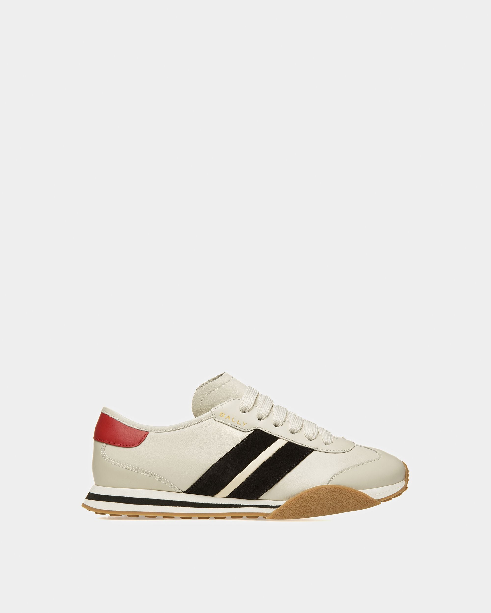 Sneaker Sussex In Pelle Bianco Cipria - Uomo - Bally - 01