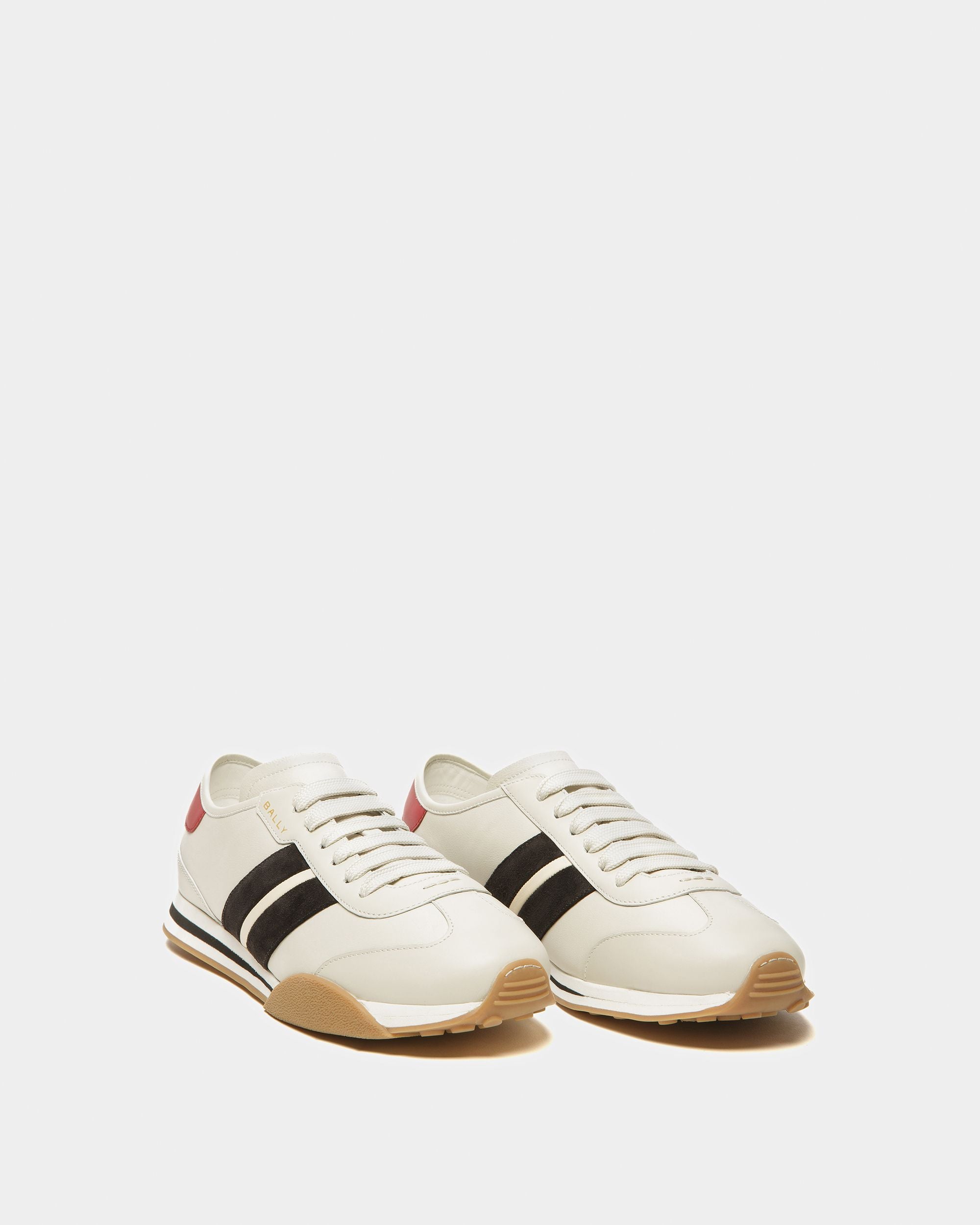 Sneaker Sussex In Pelle Bianco Cipria - Uomo - Bally - 02