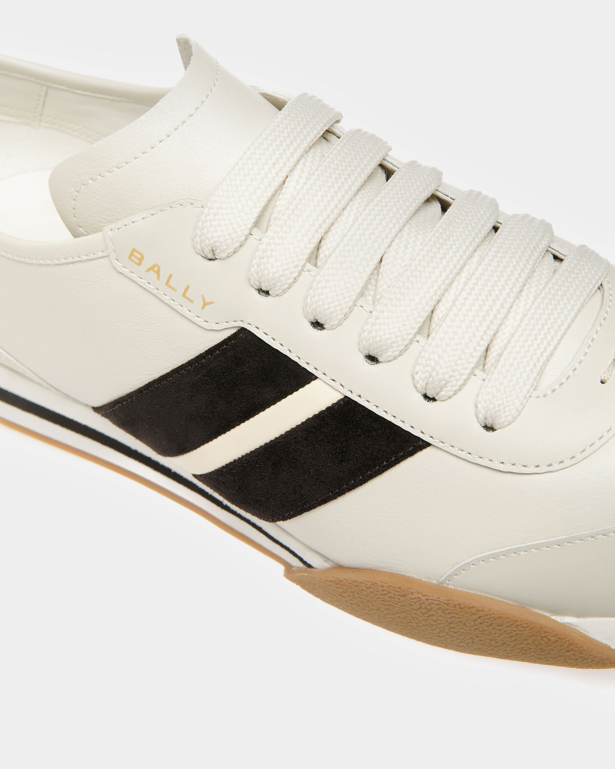 Sneaker Sussex In Pelle Bianco Cipria - Uomo - Bally - 03