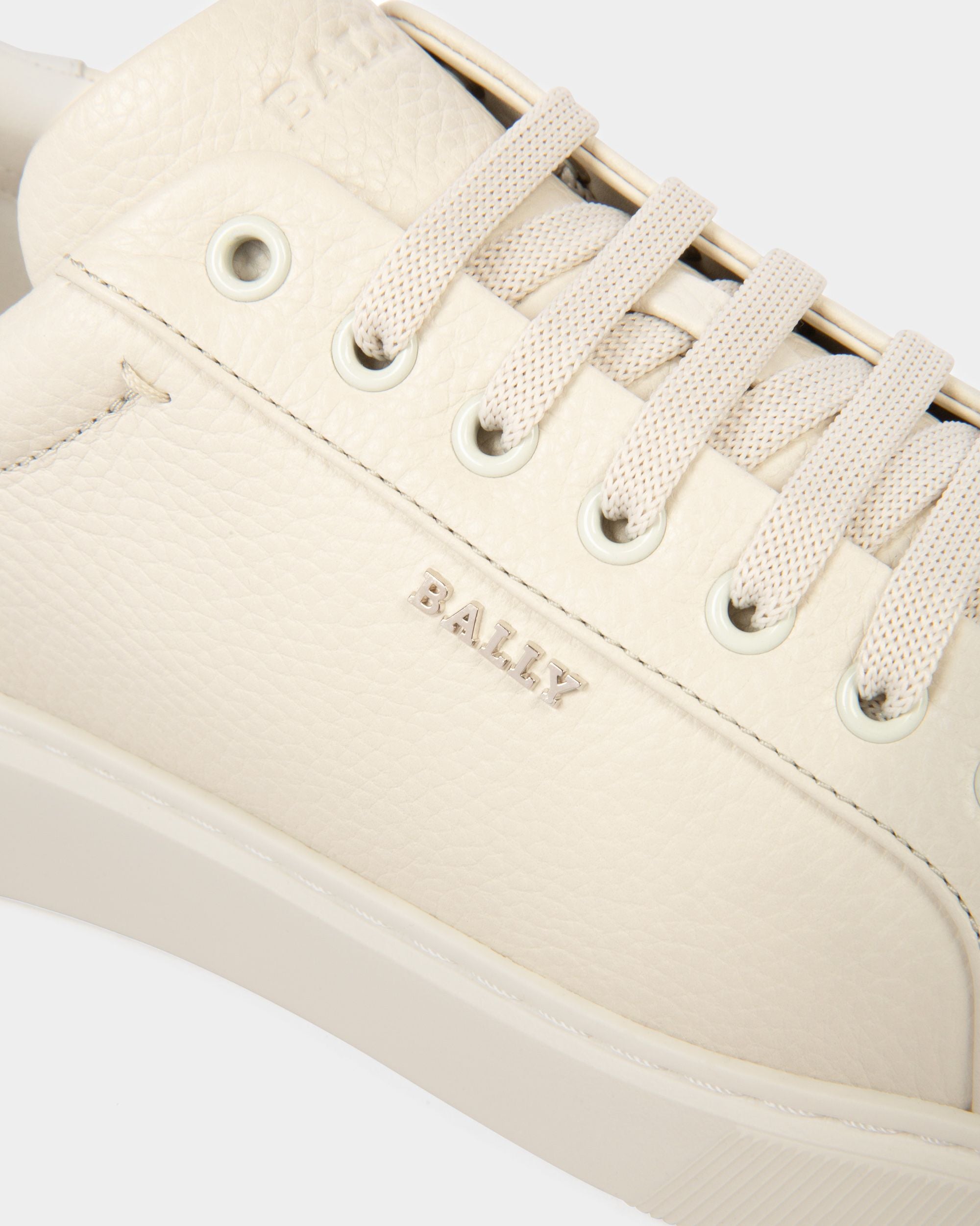 Miky Sneaker In Pelle Bianco Polvere E Bianco - Uomo - Bally - 03