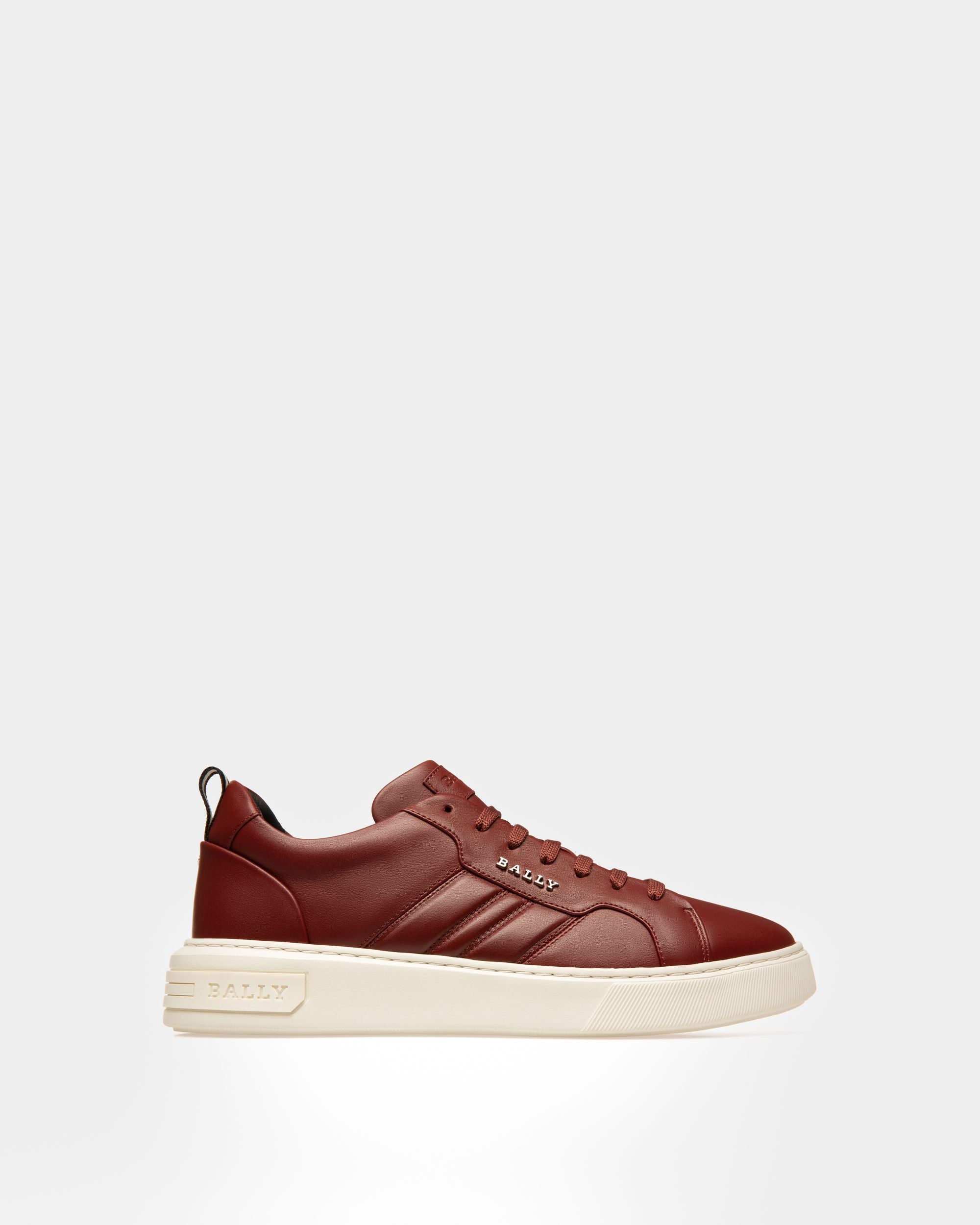 Maxim Sneakers In Pelle Color Rosso Antico - Uomo - Bally - 01