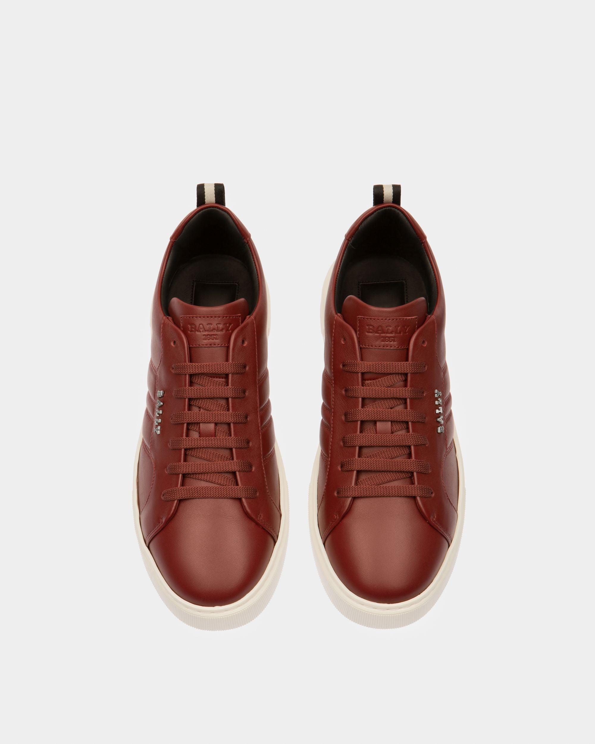 Maxim Sneakers In Pelle Color Rosso Antico - Uomo - Bally - 02