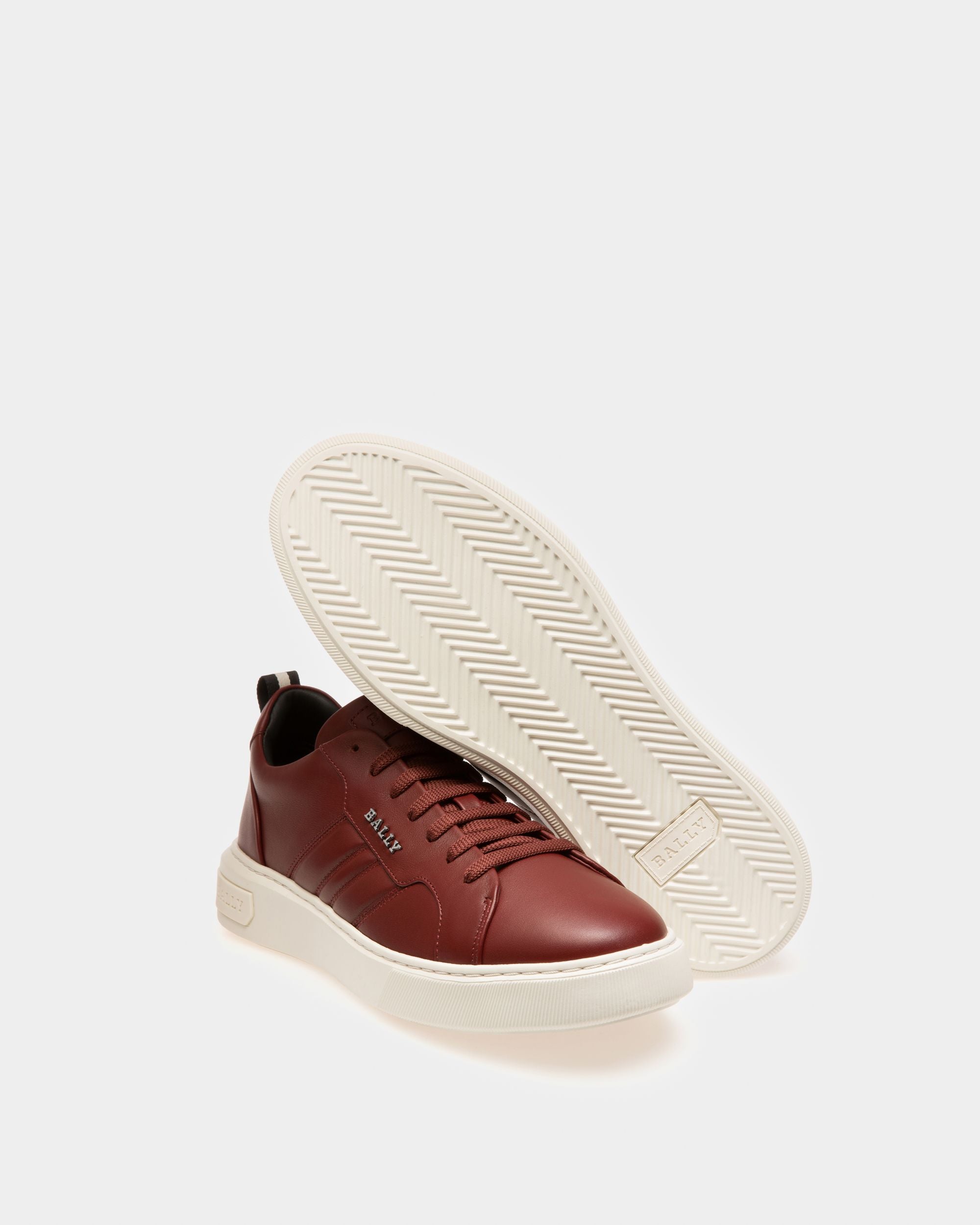 Maxim Sneakers In Pelle Color Rosso Antico - Uomo - Bally - 04