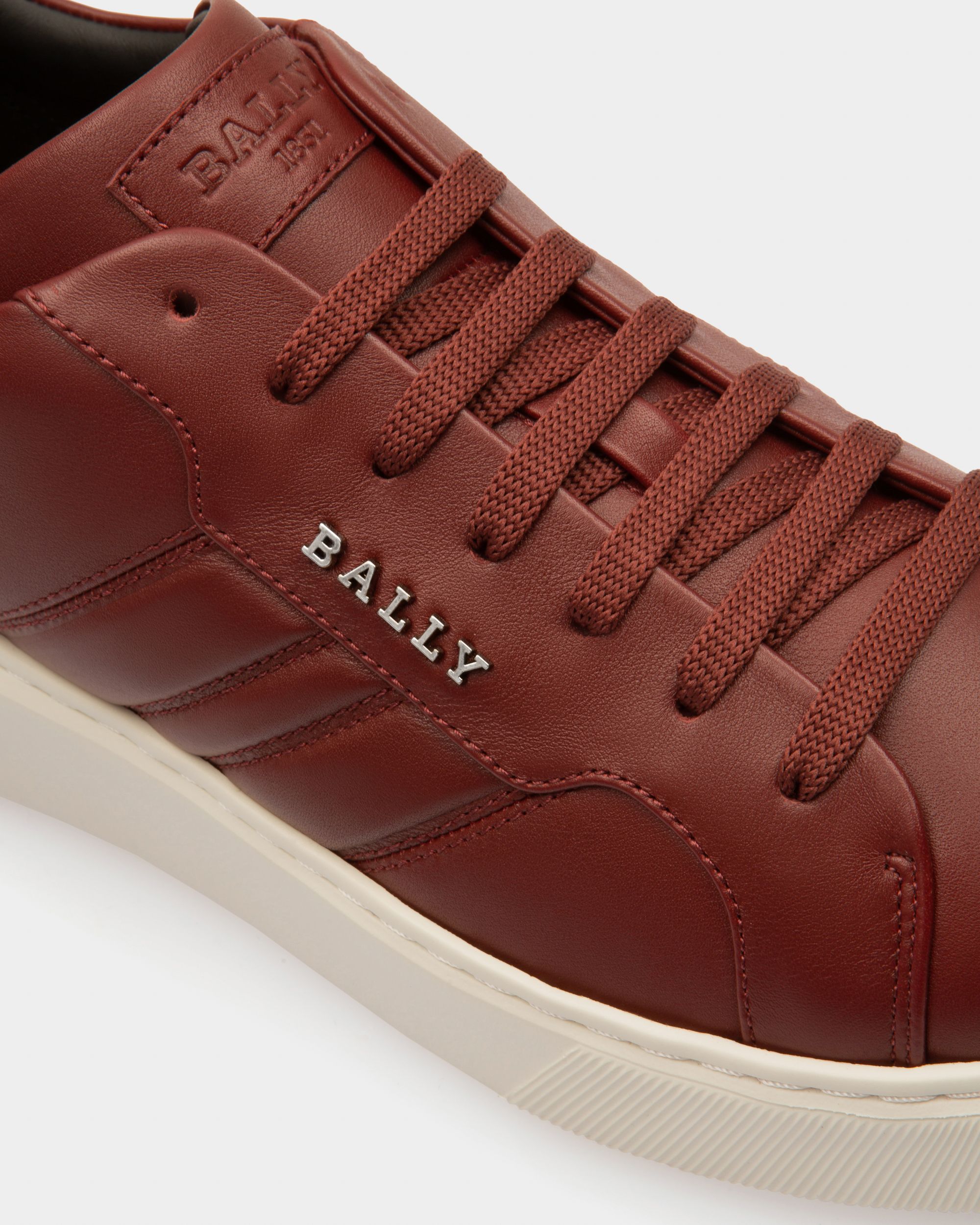 Maxim Sneakers In Pelle Color Rosso Antico - Uomo - Bally - 05