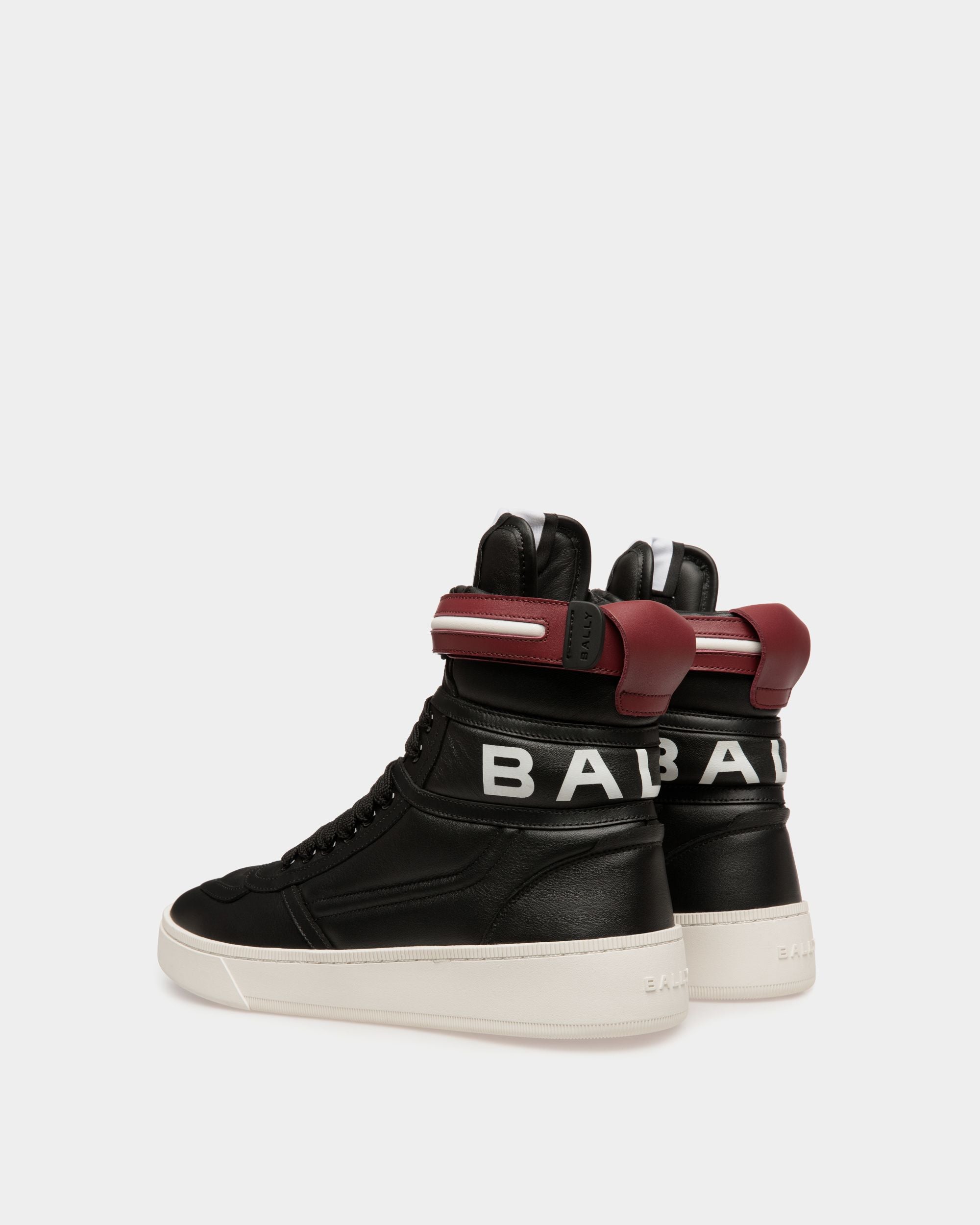 Raise Sneaker In Black Leather - Uomo - Bally - 03