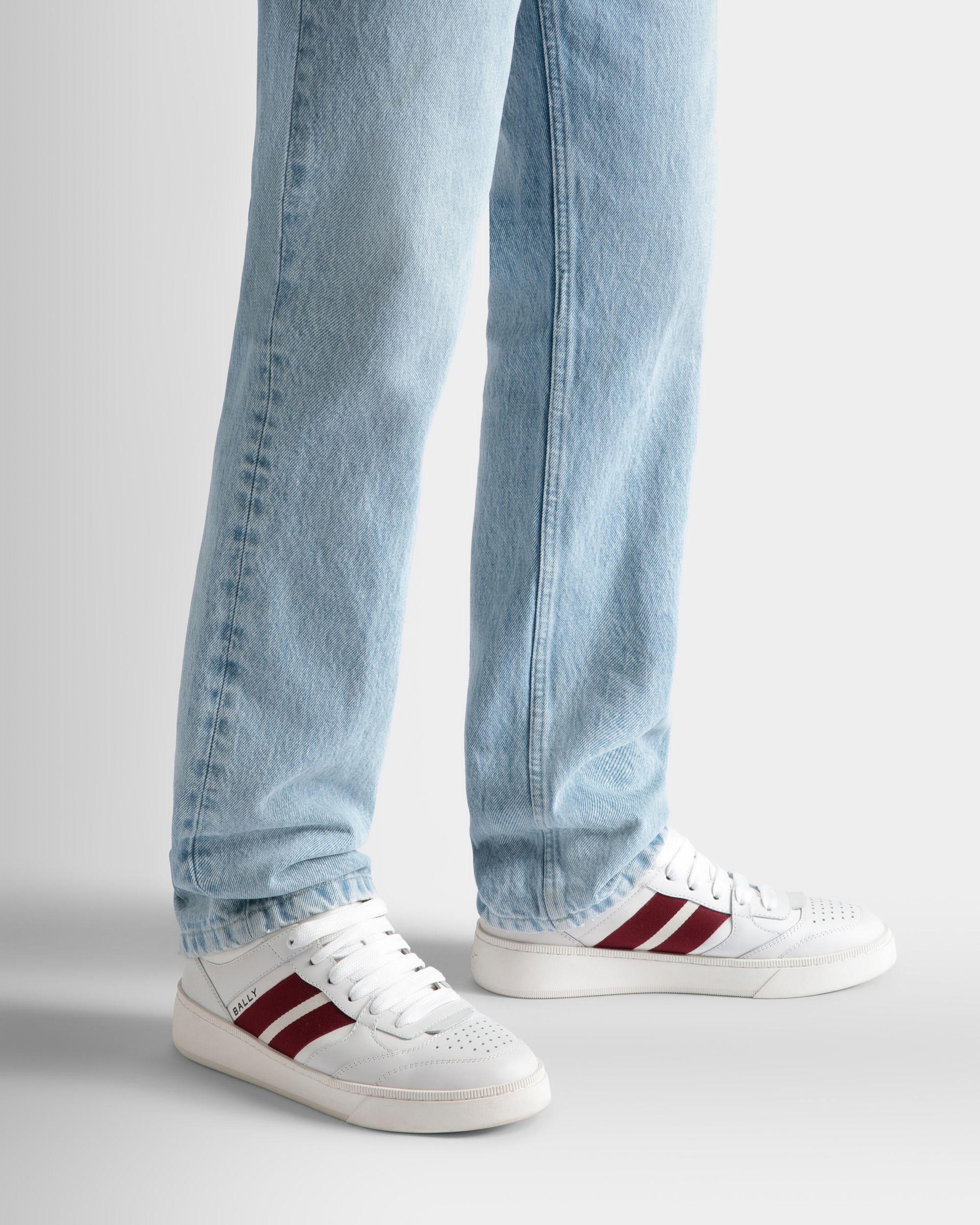 Sneaker Raise In Pelle Bianca - Uomo - Bally - 02