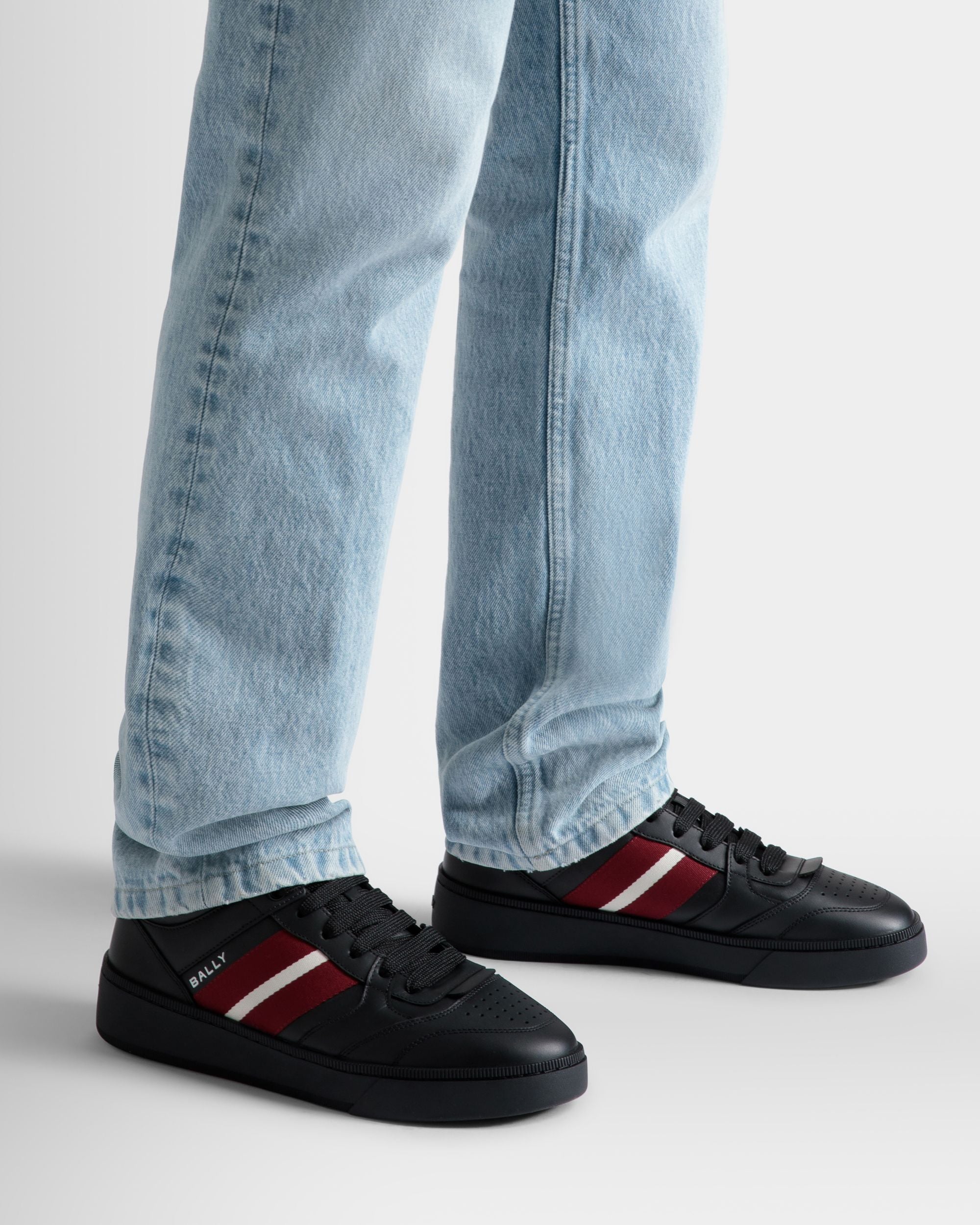 Sneaker Raise In Pelle Nera - Uomo - Bally - 02