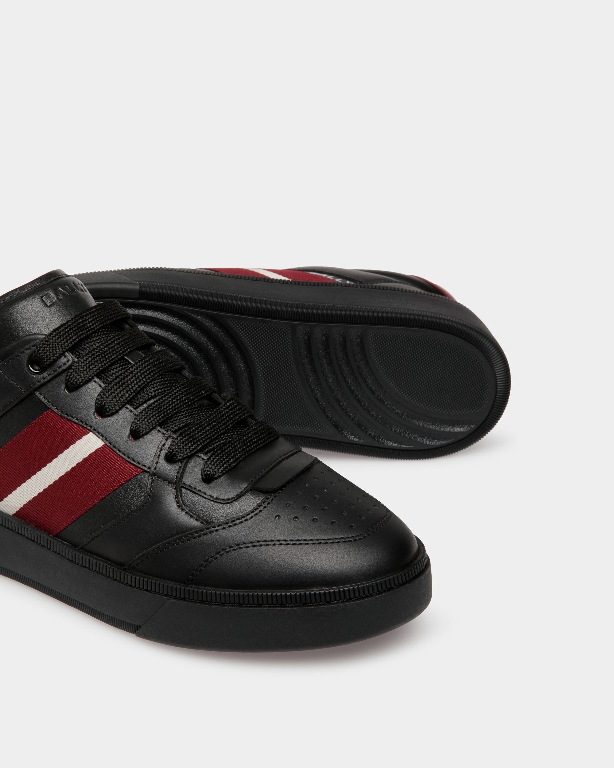 Sneaker Raise In Pelle Nera - Uomo - Bally - 05