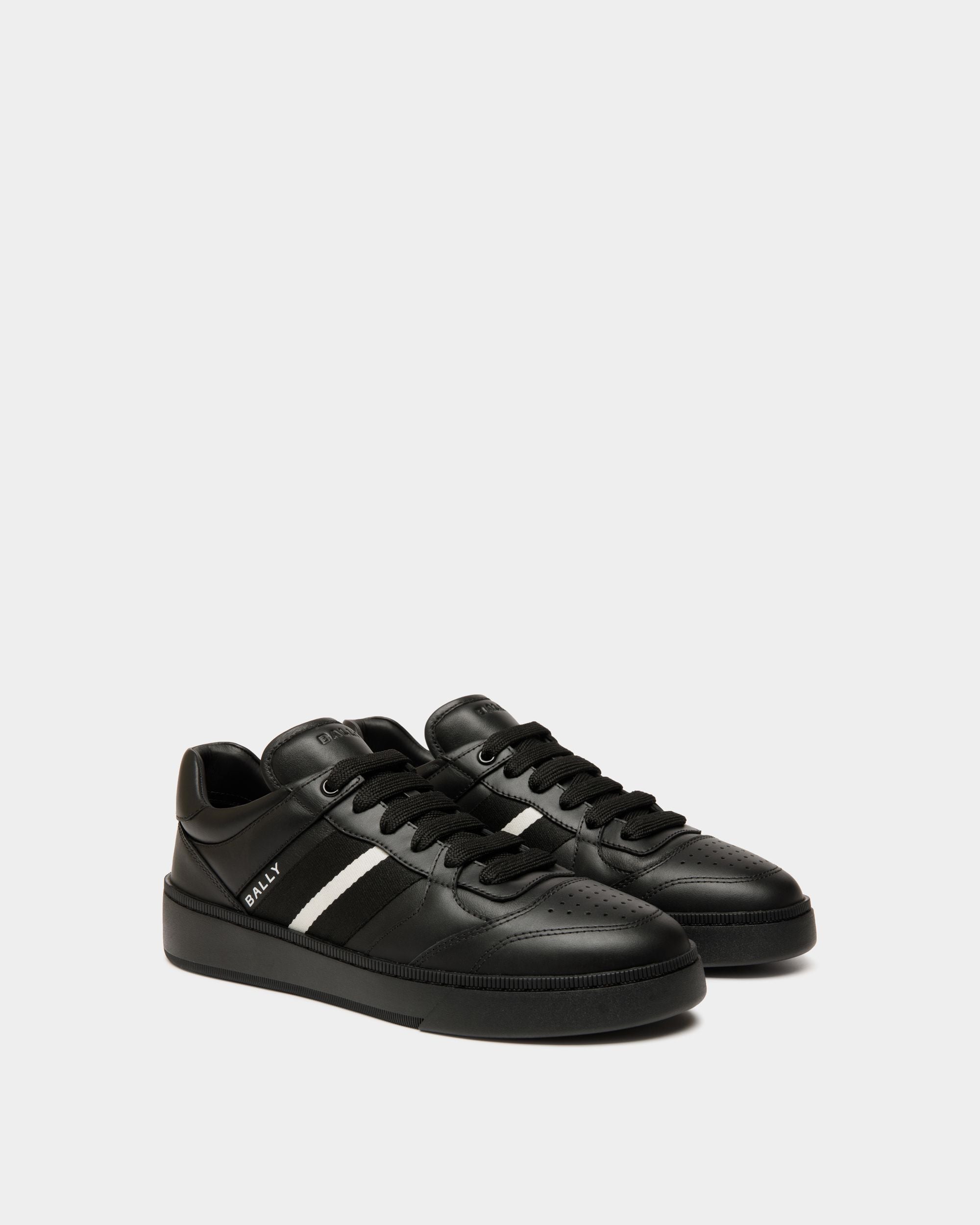 Sneaker Raise In Pelle Nera - Uomo - Bally - 02