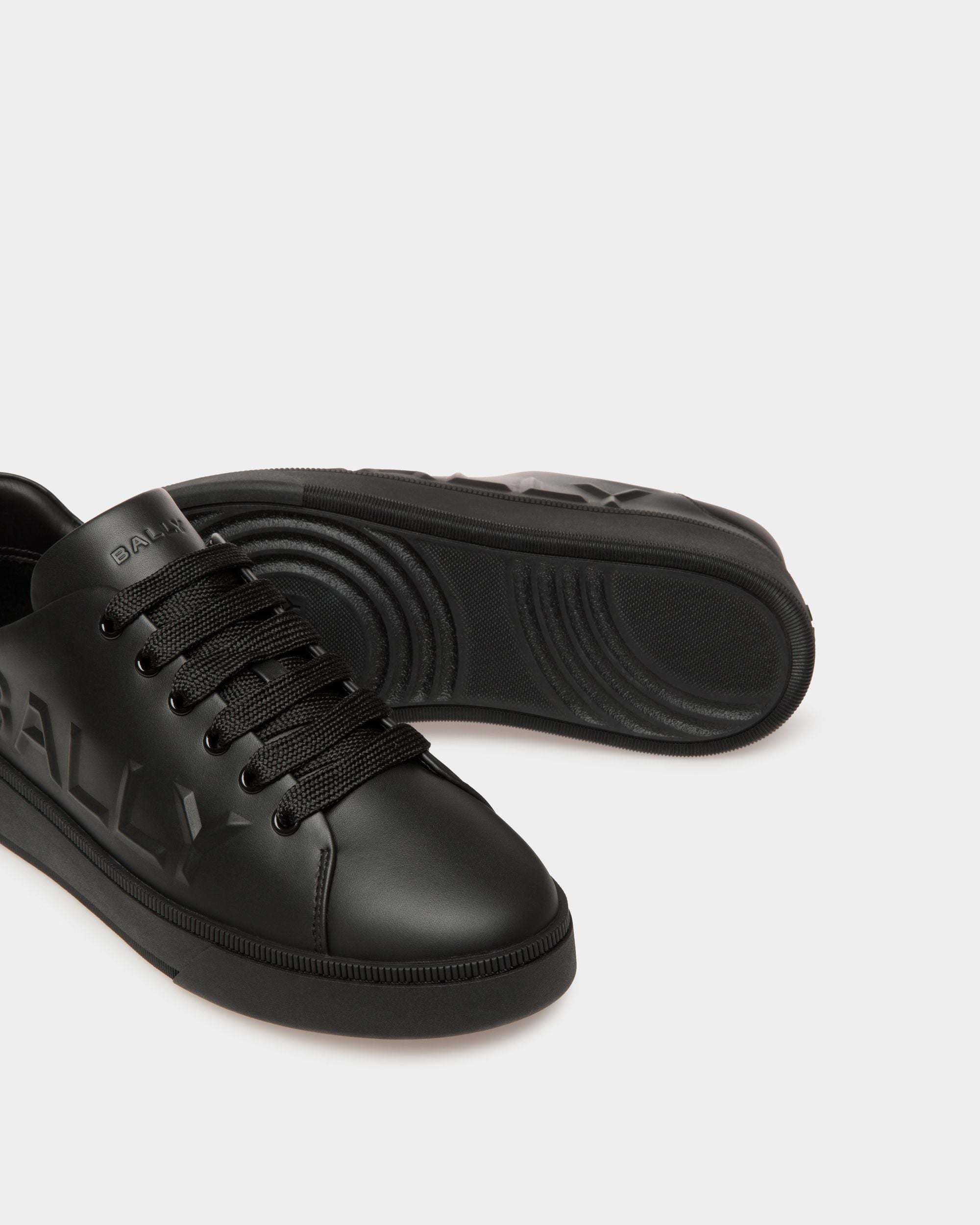 Sneaker Raise In Pelle Nera - Uomo - Bally - 04