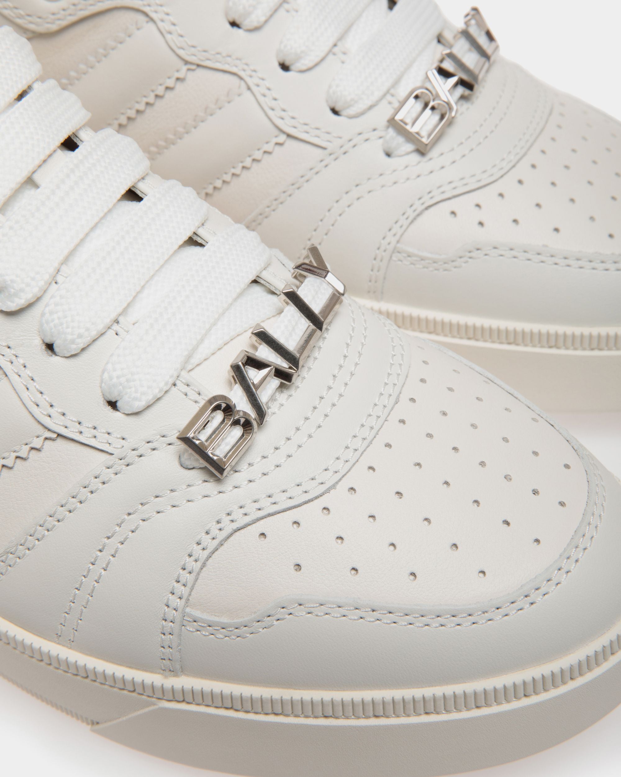 Raise Sneaker In White Leather - Uomo - Bally - 05