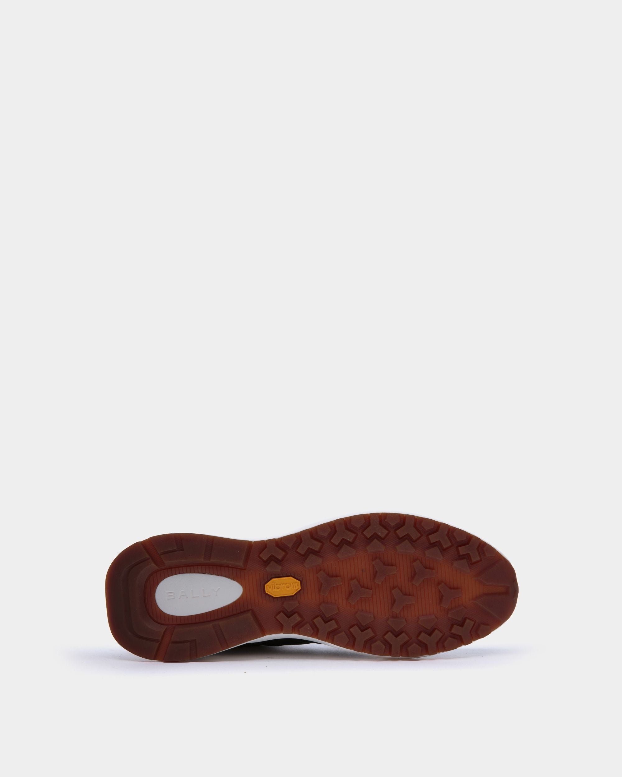 Sneaker Outline In Pelle Zigrinata Grigia - Uomo - Bally - 04