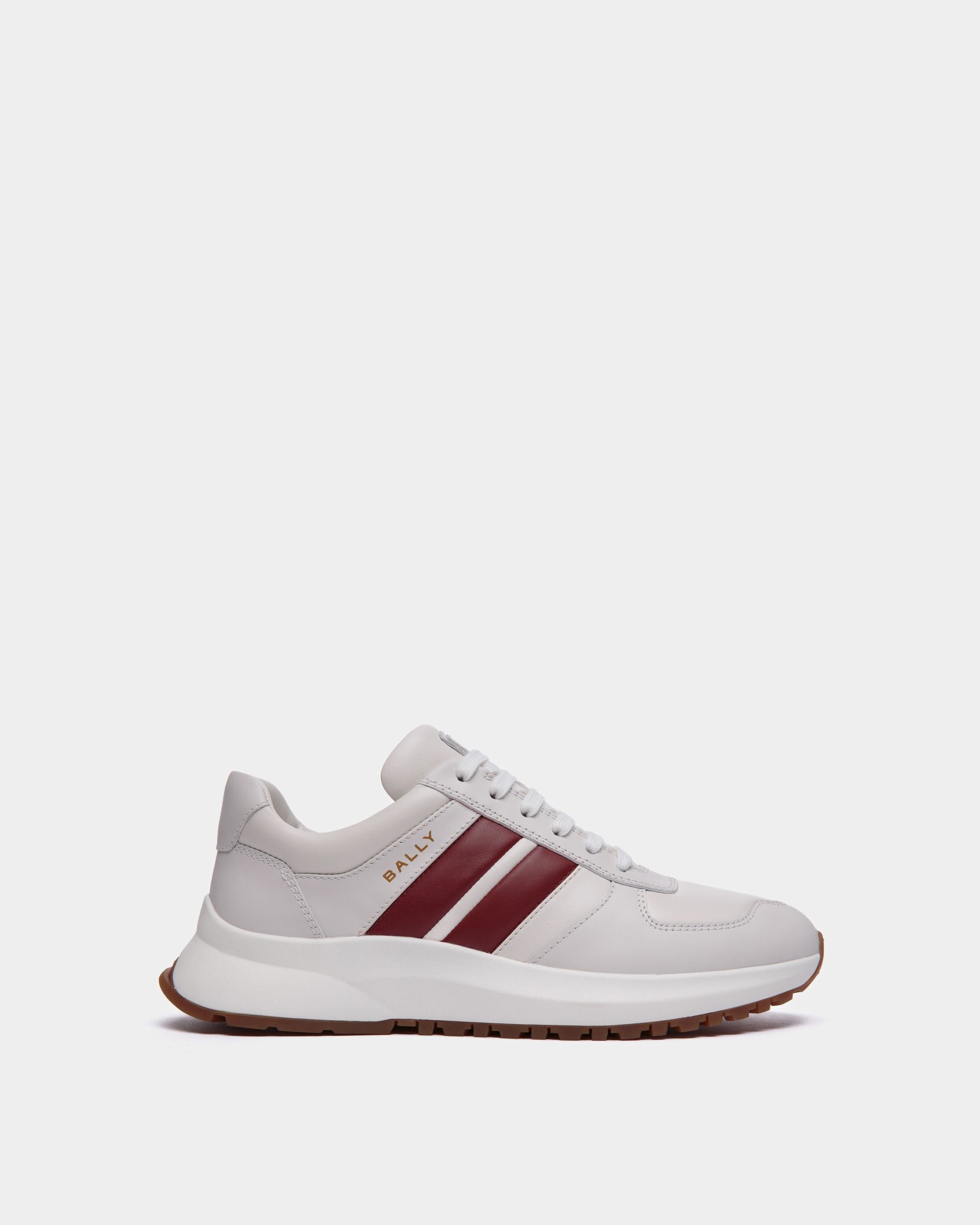 Outline Sneaker In White Leather - Uomo - Bally - 01