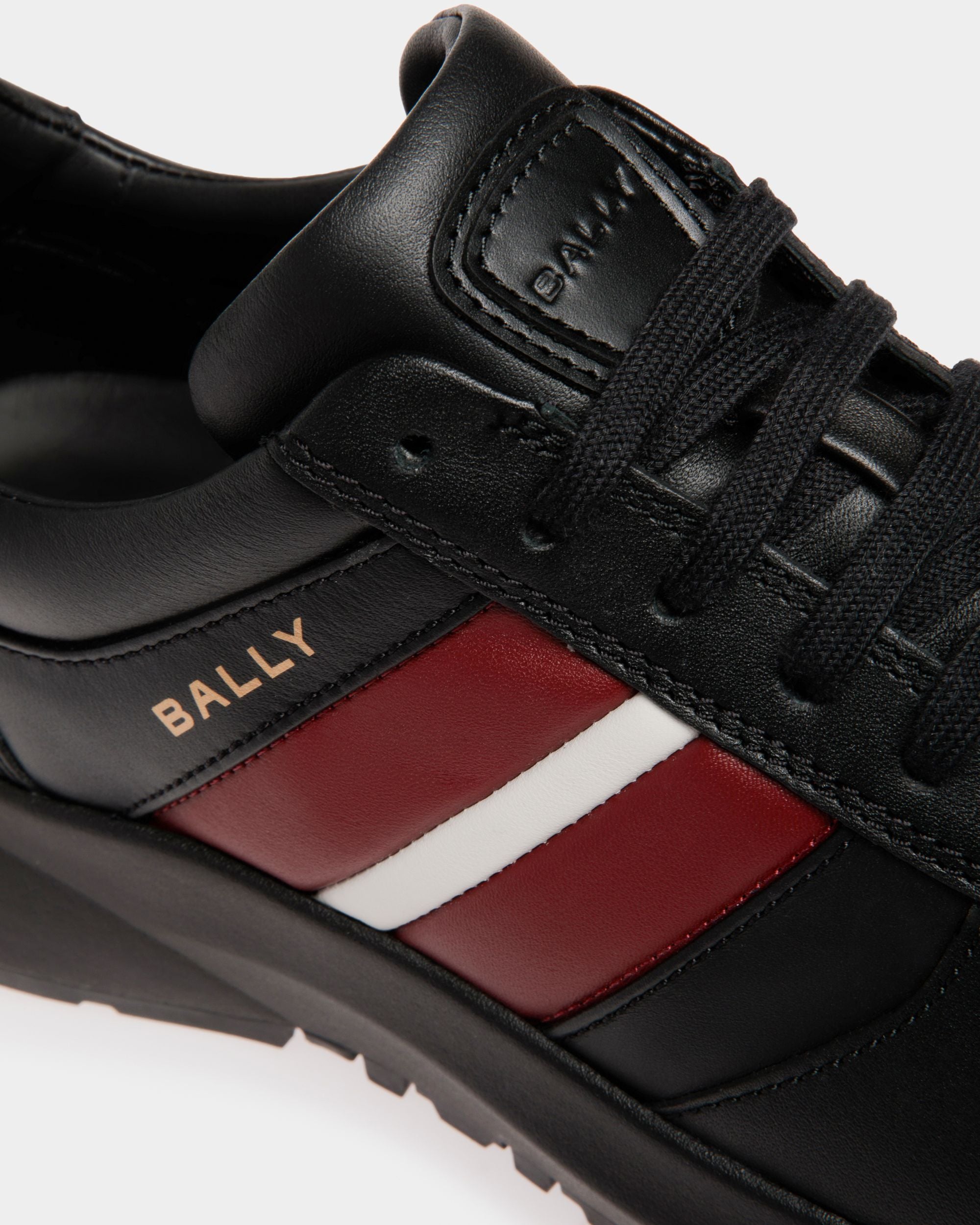Sneaker Outline In Pelle Nera - Uomo - Bally - 06