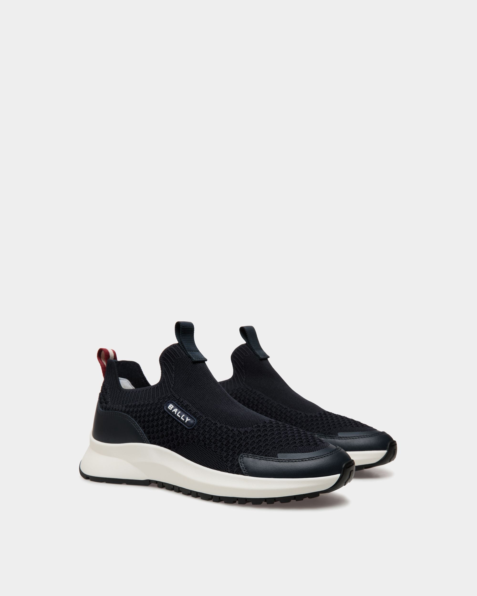 Sneaker Outline In Maglia Navy Blue - Uomo - Bally - 02