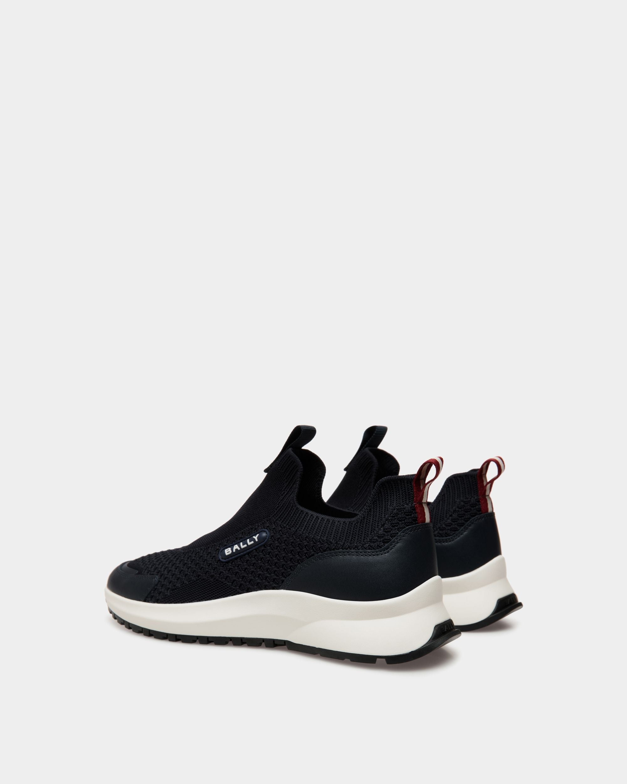 Sneaker Outline In Maglia Navy Blue - Uomo - Bally - 03