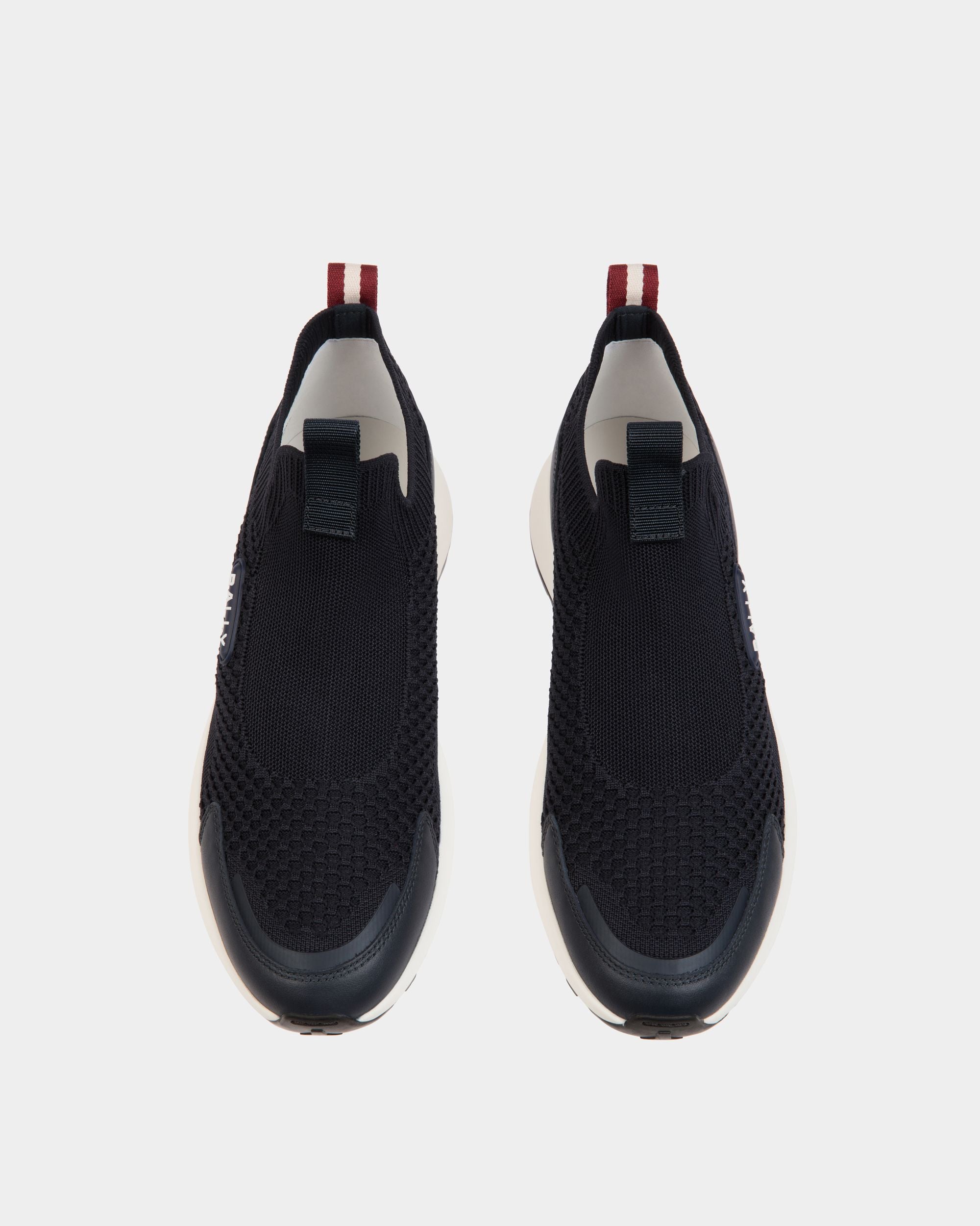 Sneaker Outline In Maglia Navy Blue - Uomo - Bally - 04