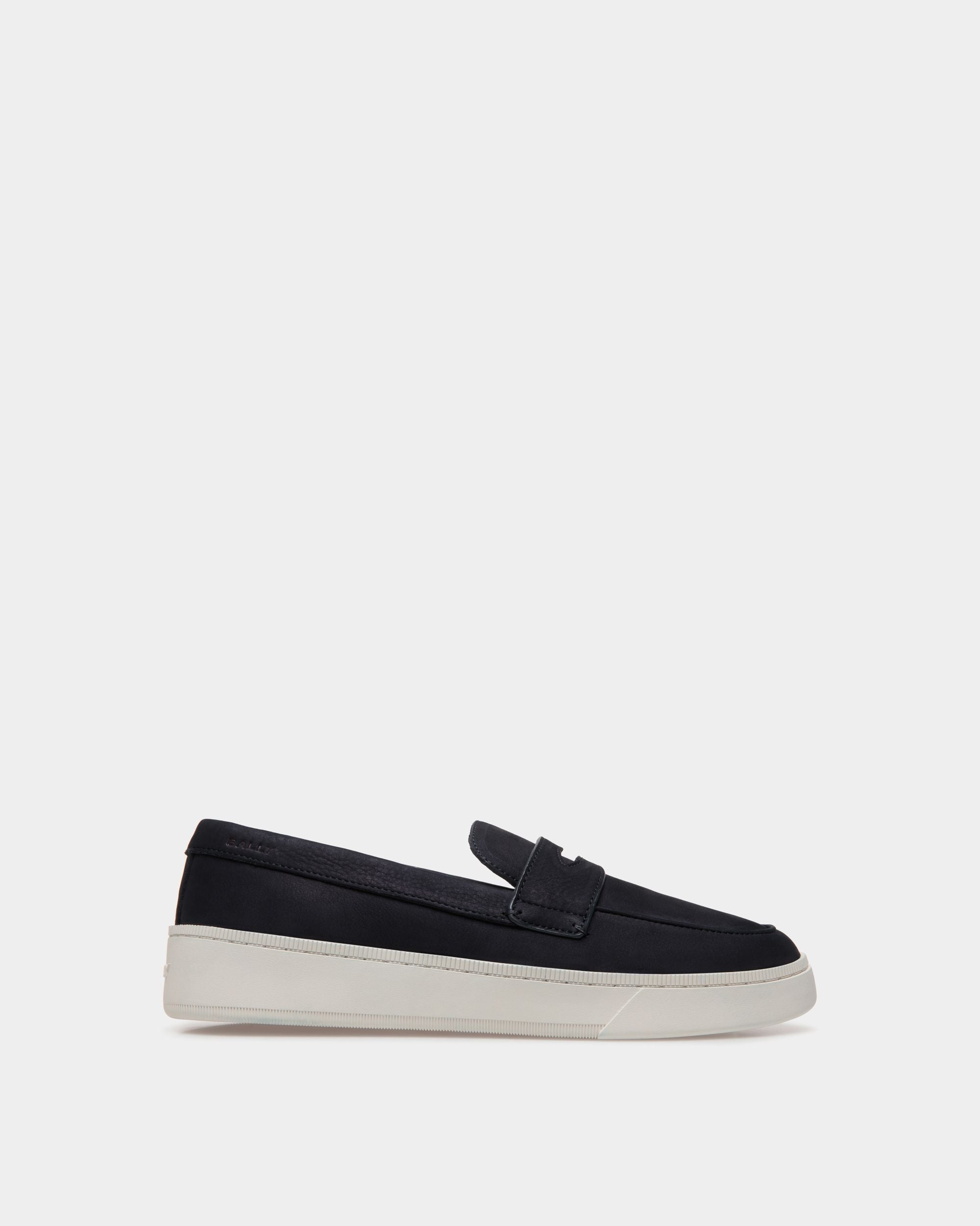 Sneaker Raise In Nabuk Navy Blue - Uomo - Bally - 01