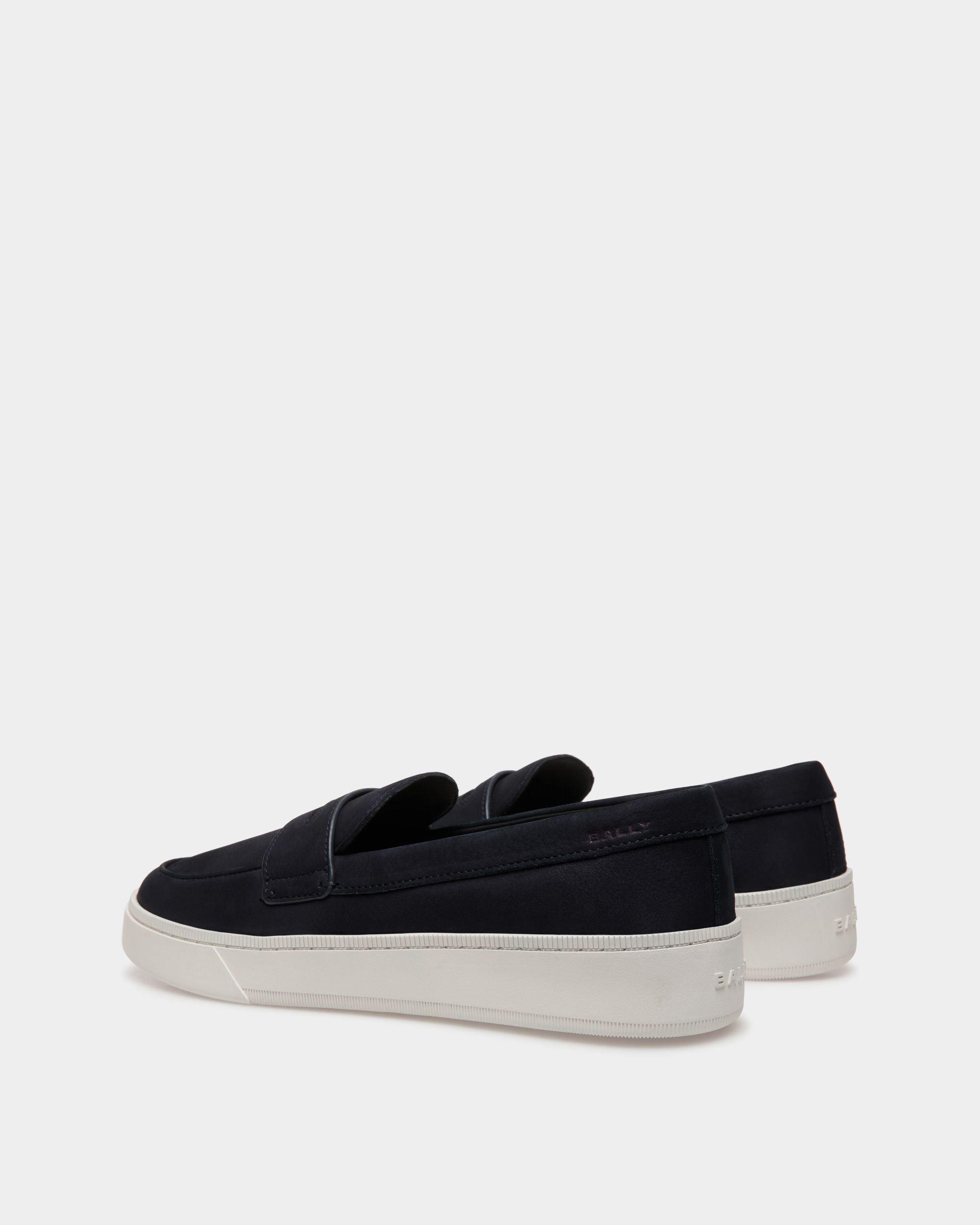 Sneaker Raise In Nabuk Navy Blue - Uomo - Bally - 03