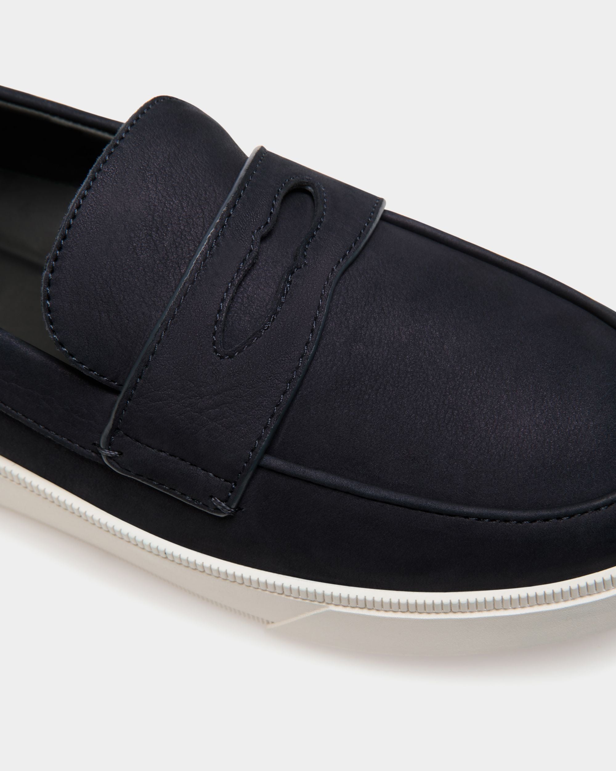Sneaker Raise In Nabuk Navy Blue - Uomo - Bally - 05