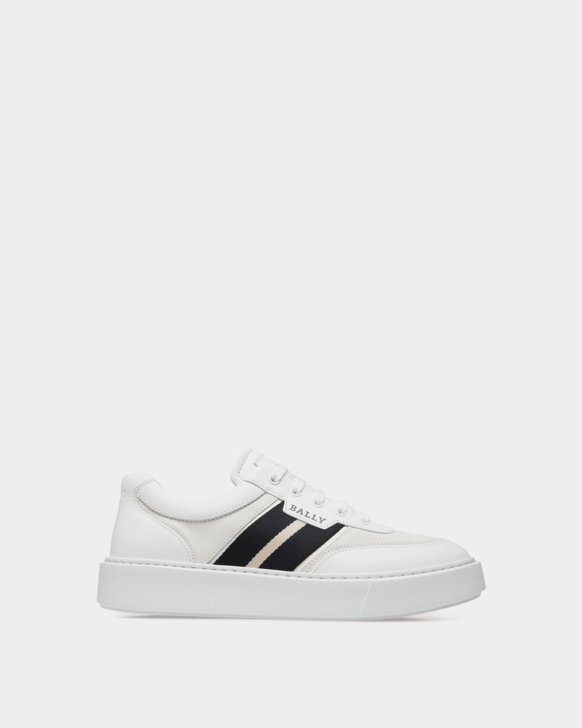 Sneaker In Pelle Bianca - Uomo - Bally - 01
