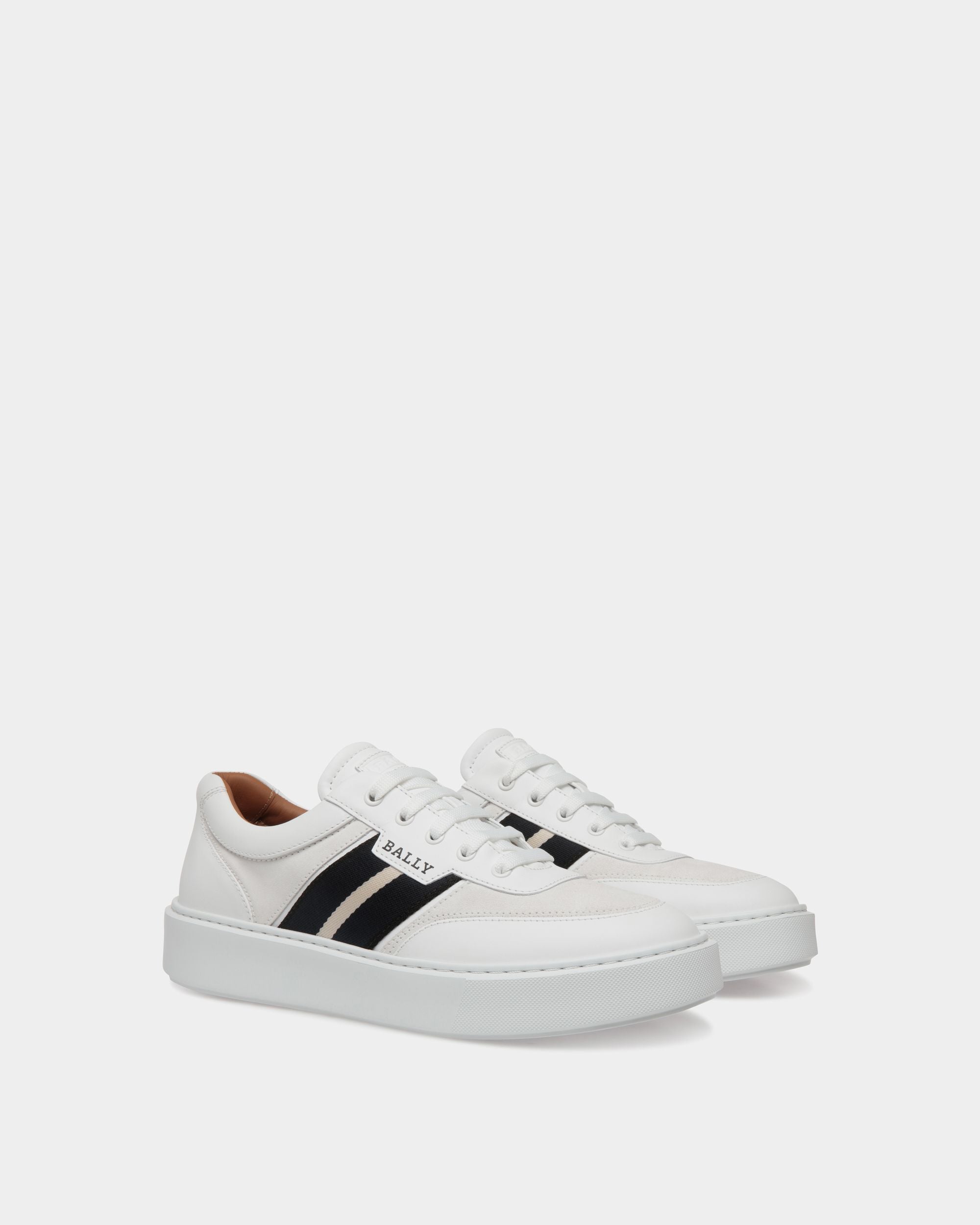 Sneaker In Pelle Bianca - Uomo - Bally - 02