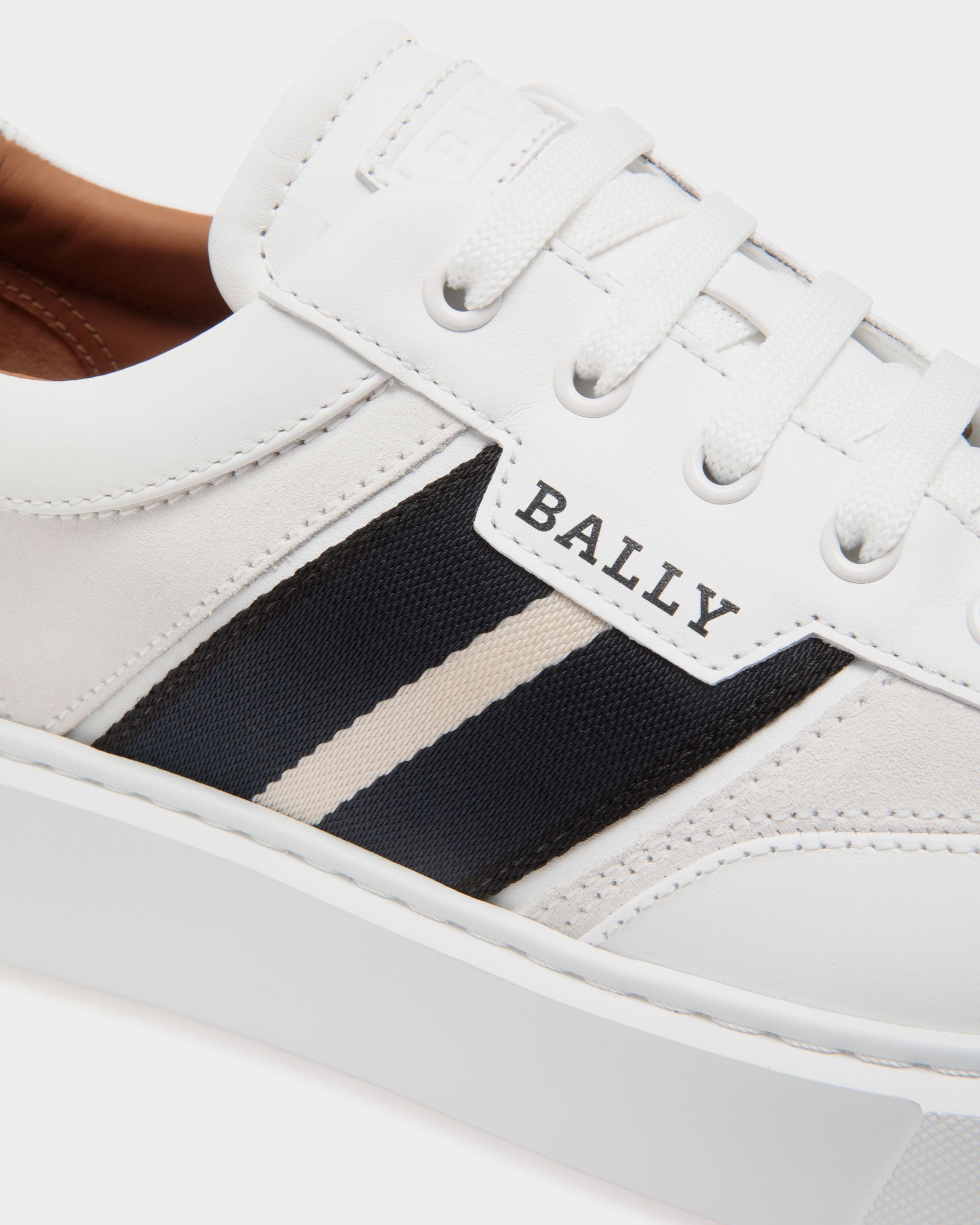 Sneaker In Pelle Bianca - Uomo - Bally - 05