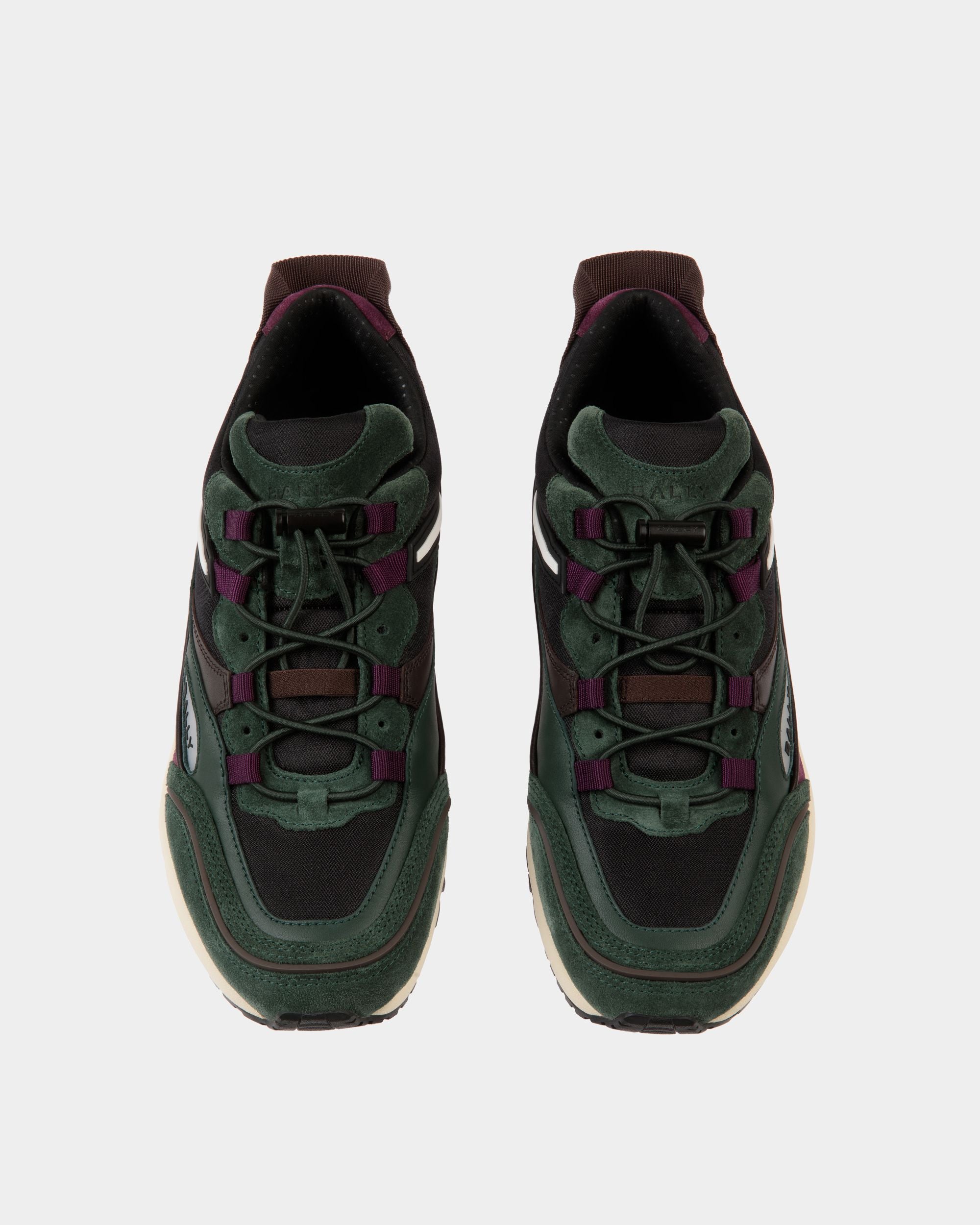 Sneaker Faster In Pelle Bottle Green E Nylon - Uomo - Bally - 04